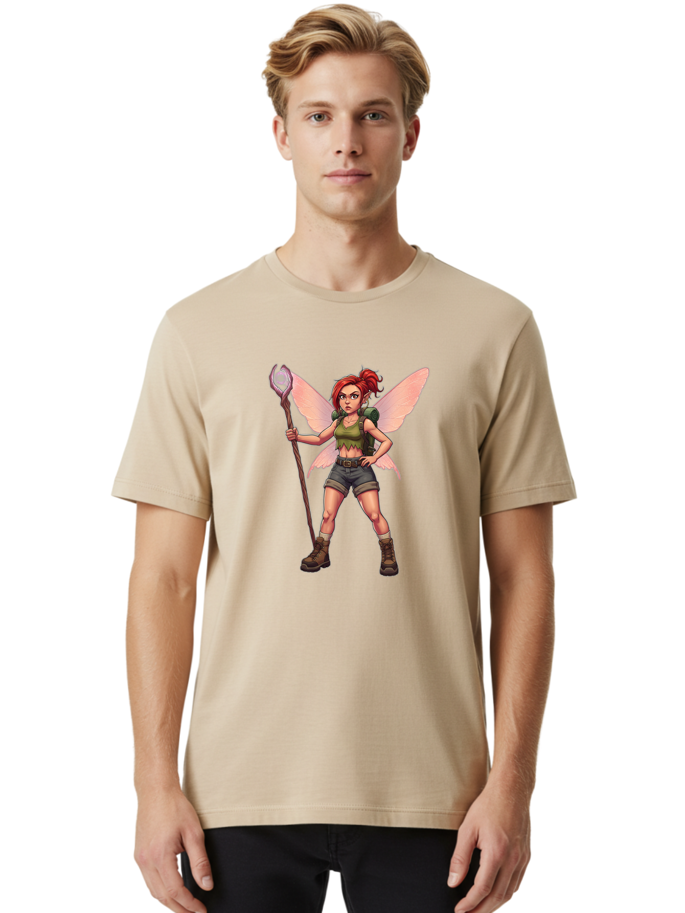 Red-Haired-Fairy Men'S Graphic Tee, 100% Cotton, Comfortable Casual Summer Wear, Machine Washable, Vintage Camera, Old Camera, Antique Camera, Black Camera, Classic Photography, Photography Equipment, Nostalgic Device, Film Camera, Camera Art Bal219