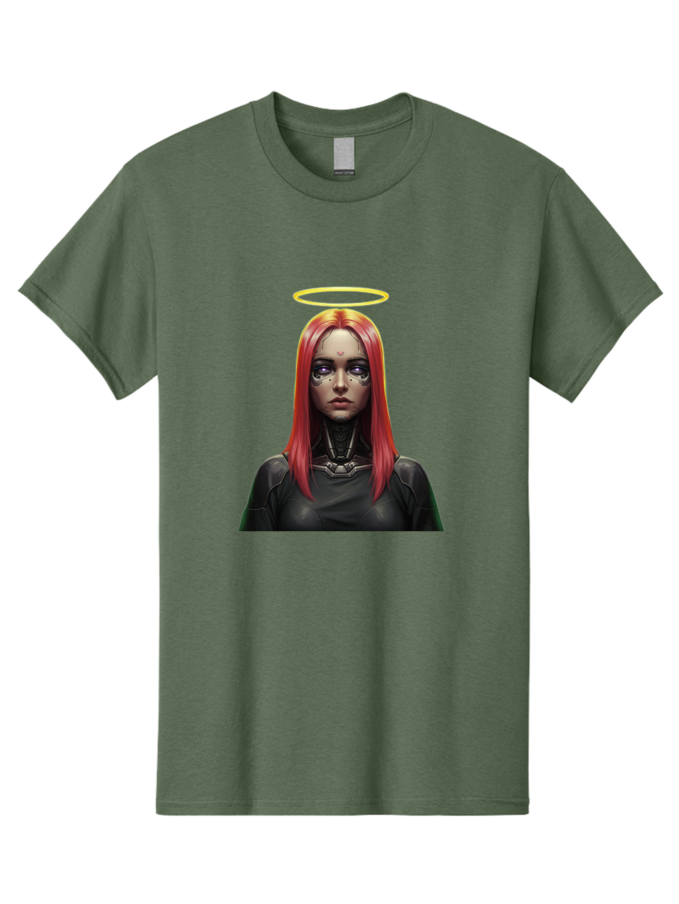 Red-Haired-Woman-With-Halo Men'S Graphic Tee, 100% Cotton, Comfortable Casual Summer Wear, Machine Washable, Vintage Camera, Old Camera, Antique Camera, Black Camera, Classic Photography, Photography Equipment, Nostalgic Device, Film Camera, Bal220