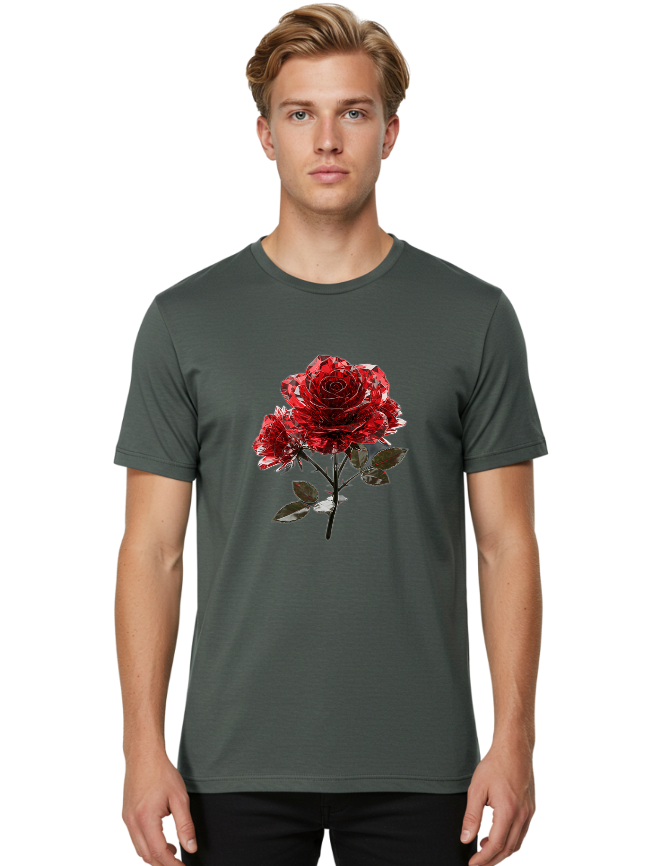 Red-Rose Men'S Graphic Tee, 100% Cotton, Comfortable Casual Summer Wear, Machine Washable, Vintage Camera, Old Camera, Antique Camera, Black Camera, Classic Photography, Photography Equipment, Nostalgic Device, Film Camera, Camera Art Bal223