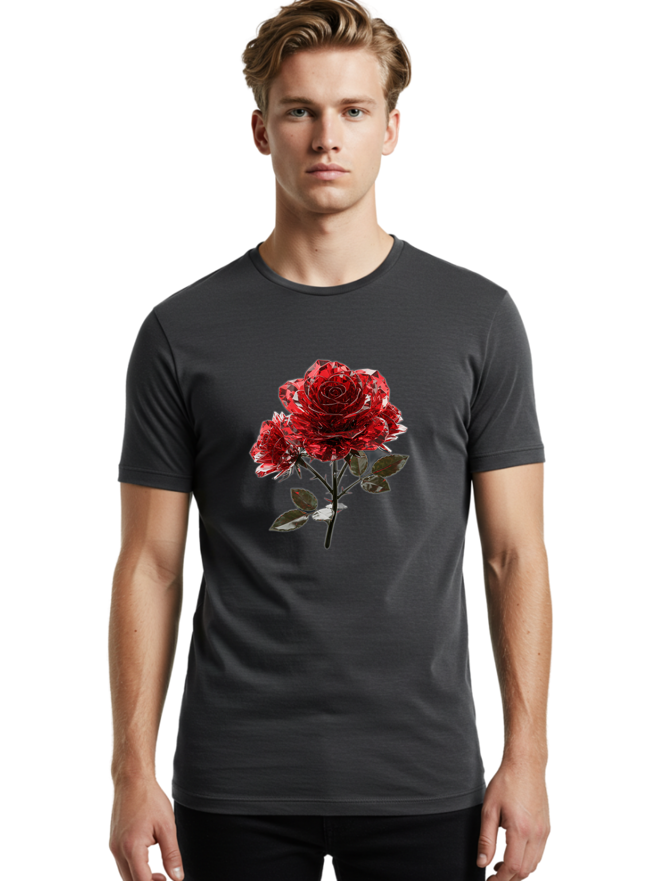 Red-Rose Men'S Graphic Tee, 100% Cotton, Comfortable Casual Summer Wear, Machine Washable, Vintage Camera, Old Camera, Antique Camera, Black Camera, Classic Photography, Photography Equipment, Nostalgic Device, Film Camera, Camera Art Bal223