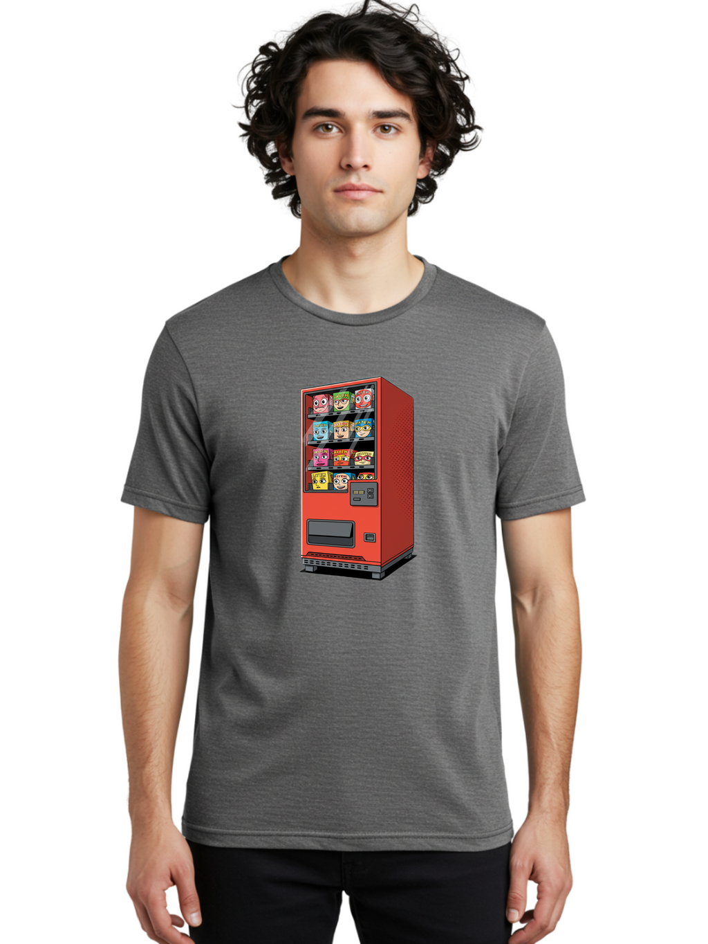 Red-Vending-Machine-1 Men'S Graphic Tee, 100% Cotton, Comfortable Casual Summer Wear, Machine Washable, Vintage Camera, Old Camera, Antique Camera, Black Camera, Classic Photography, Photography Equipment, Nostalgic Device, Film Camera, Bal226