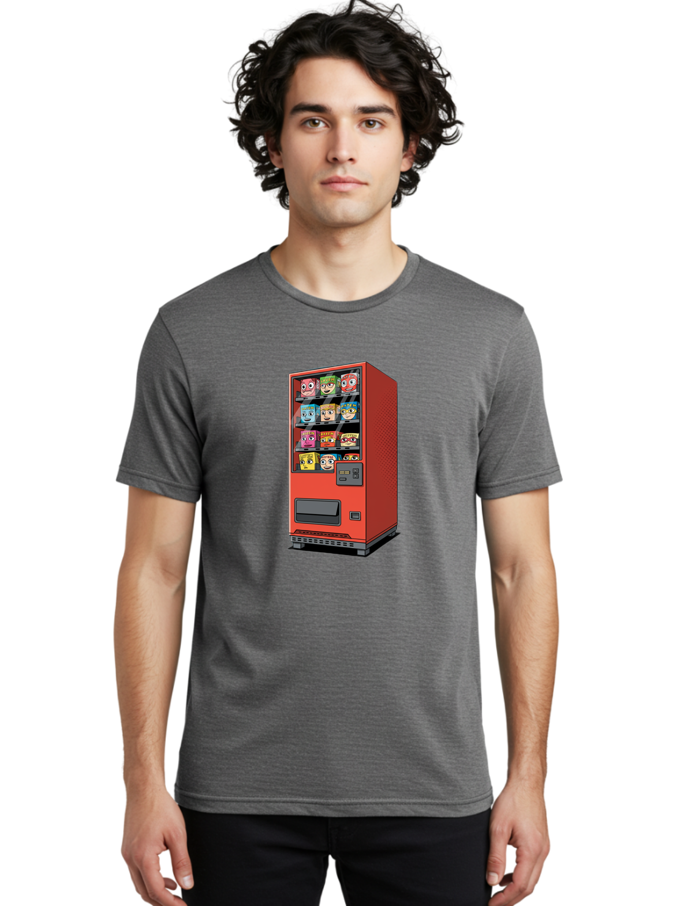 Red-Vending-Machine-1 Men'S Graphic Tee, 100% Cotton, Comfortable Casual Summer Wear, Machine Washable, Vintage Camera, Old Camera, Antique Camera, Black Camera, Classic Photography, Photography Equipment, Nostalgic Device, Film Camera, Bal226