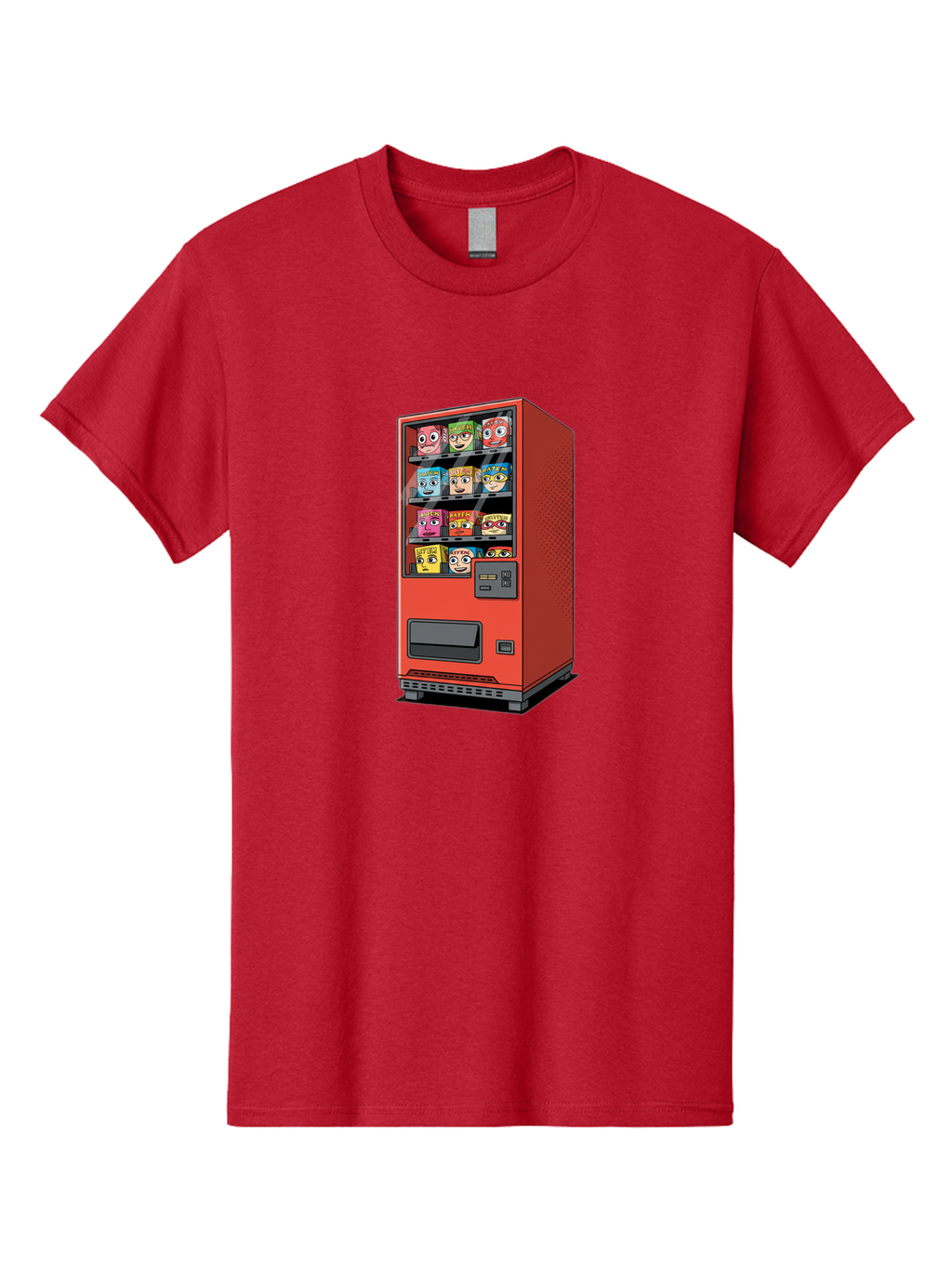 Red-Vending-Machine-1 Men'S Graphic Tee, 100% Cotton, Comfortable Casual Summer Wear, Machine Washable, Vintage Camera, Old Camera, Antique Camera, Black Camera, Classic Photography, Photography Equipment, Nostalgic Device, Film Camera, Bal226