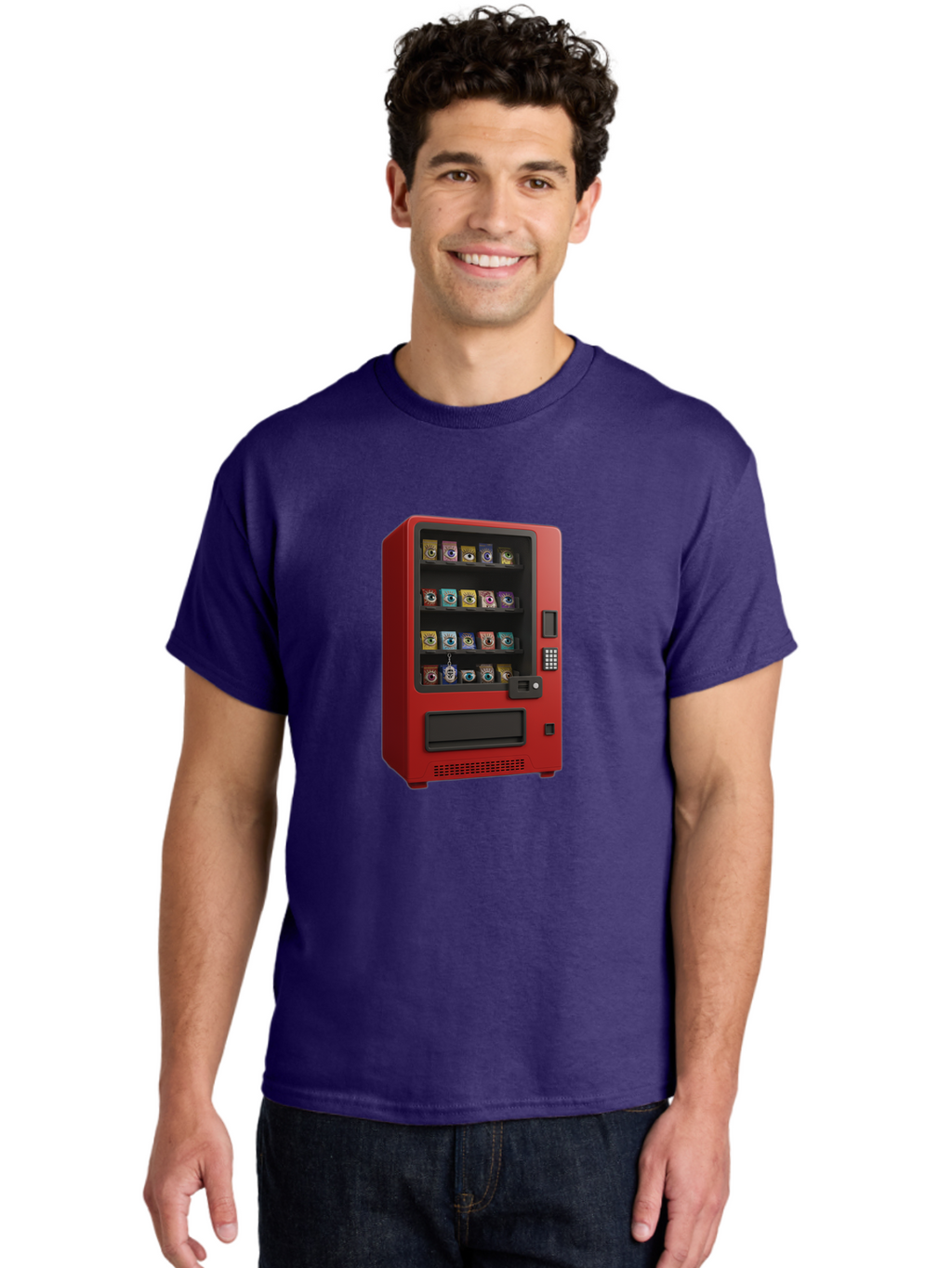 Red-Vending-Machine Men'S Graphic Tee, 100% Cotton, Comfortable Casual Summer Wear, Machine Washable, Vintage Camera, Old Camera, Antique Camera, Black Camera, Classic Photography, Photography Equipment, Nostalgic Device, Film Camera, Bal227