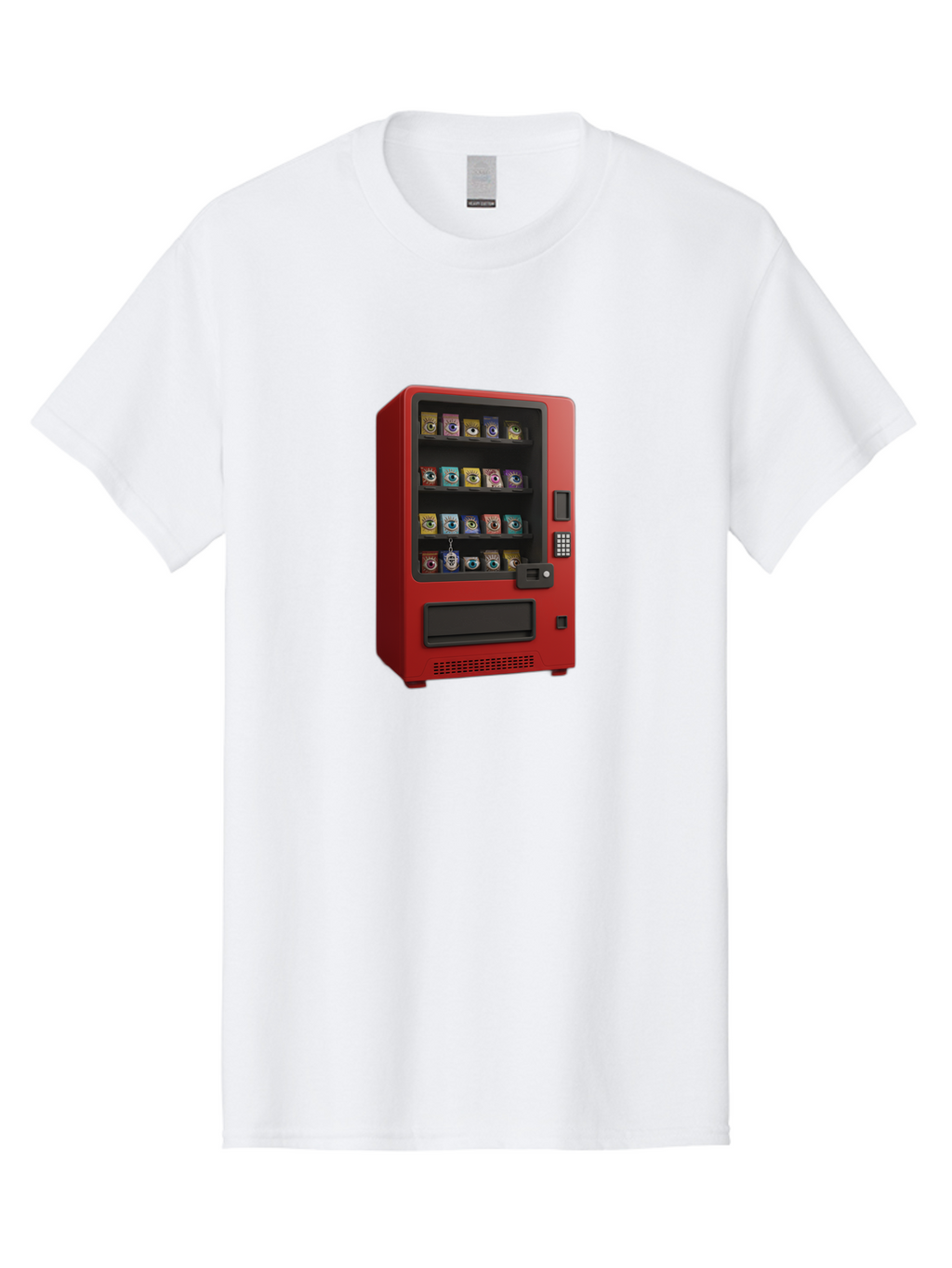 Red-Vending-Machine Men'S Graphic Tee, 100% Cotton, Comfortable Casual Summer Wear, Machine Washable, Vintage Camera, Old Camera, Antique Camera, Black Camera, Classic Photography, Photography Equipment, Nostalgic Device, Film Camera, Bal227