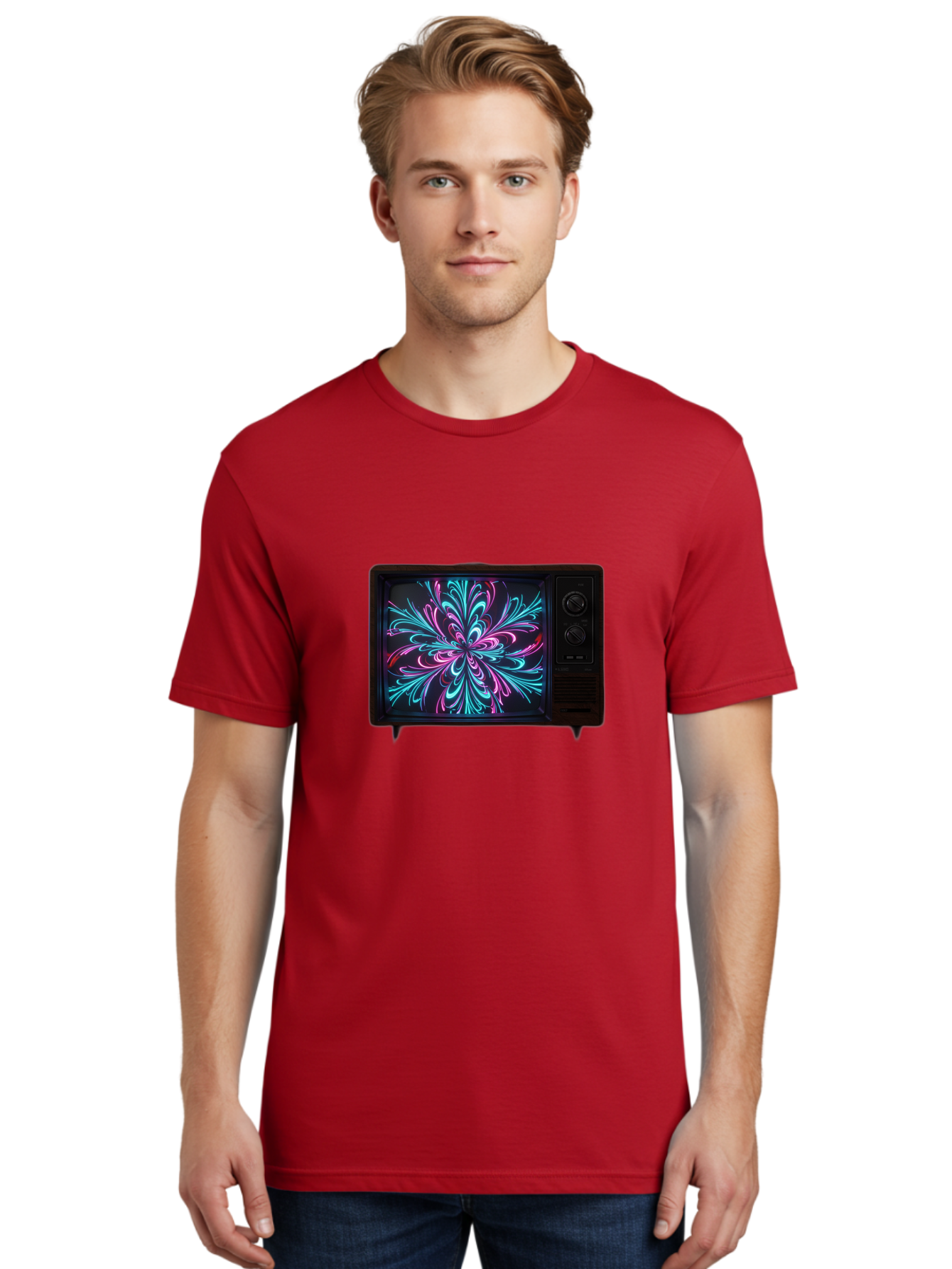 Retro-Tv Men'S Graphic Tee, 100% Cotton, Comfortable Casual Summer Wear, Machine Washable, Vintage Camera, Old Camera, Antique Camera, Black Camera, Classic Photography, Photography Equipment, Nostalgic Device, Film Camera, Camera Art Bal230