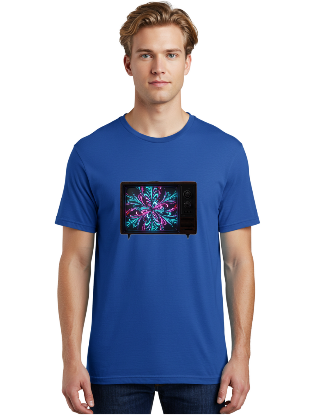 Retro-Tv Men'S Graphic Tee, 100% Cotton, Comfortable Casual Summer Wear, Machine Washable, Vintage Camera, Old Camera, Antique Camera, Black Camera, Classic Photography, Photography Equipment, Nostalgic Device, Film Camera, Camera Art Bal230