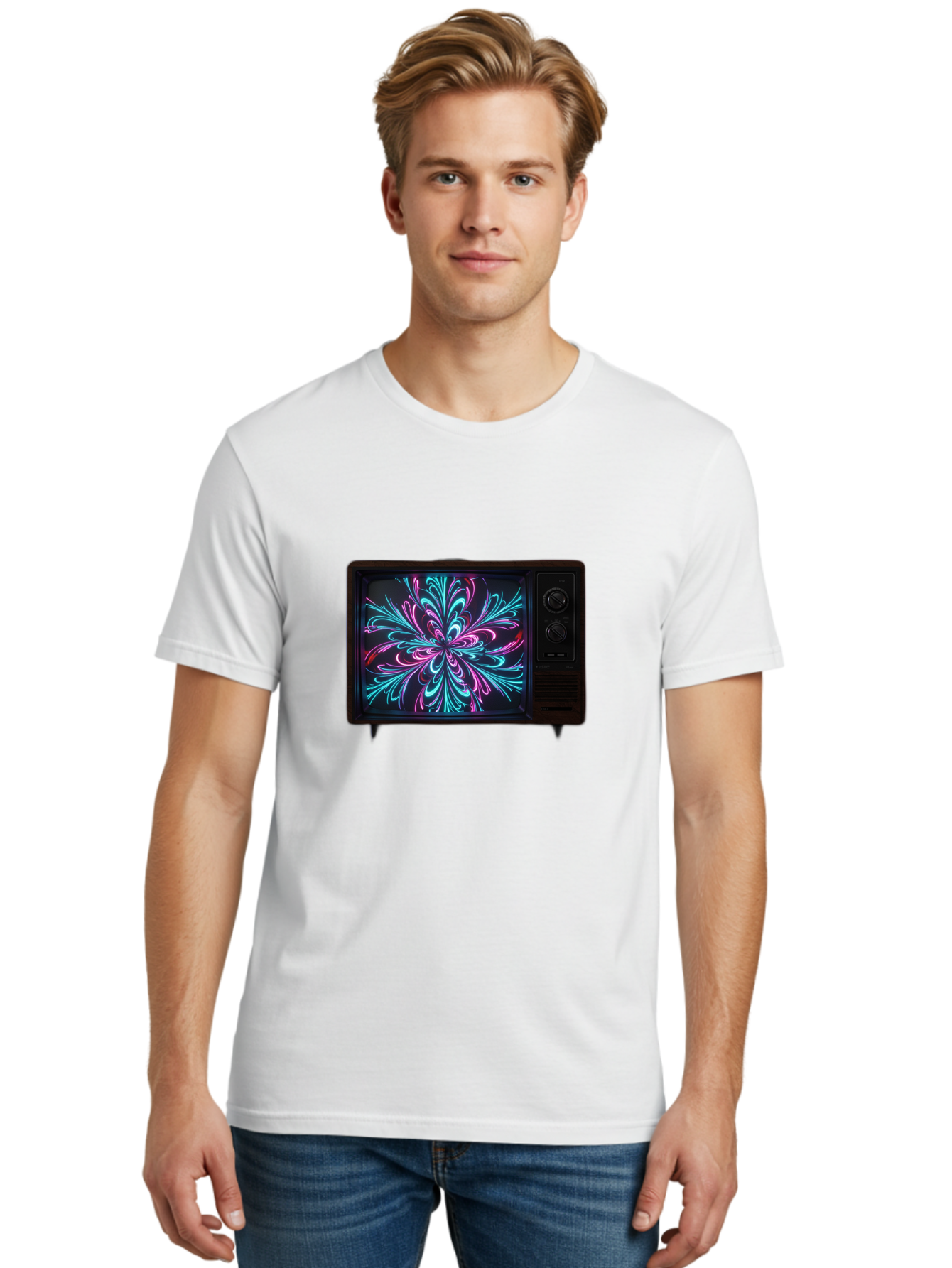 Retro-Tv Men'S Graphic Tee, 100% Cotton, Comfortable Casual Summer Wear, Machine Washable, Vintage Camera, Old Camera, Antique Camera, Black Camera, Classic Photography, Photography Equipment, Nostalgic Device, Film Camera, Camera Art Bal230