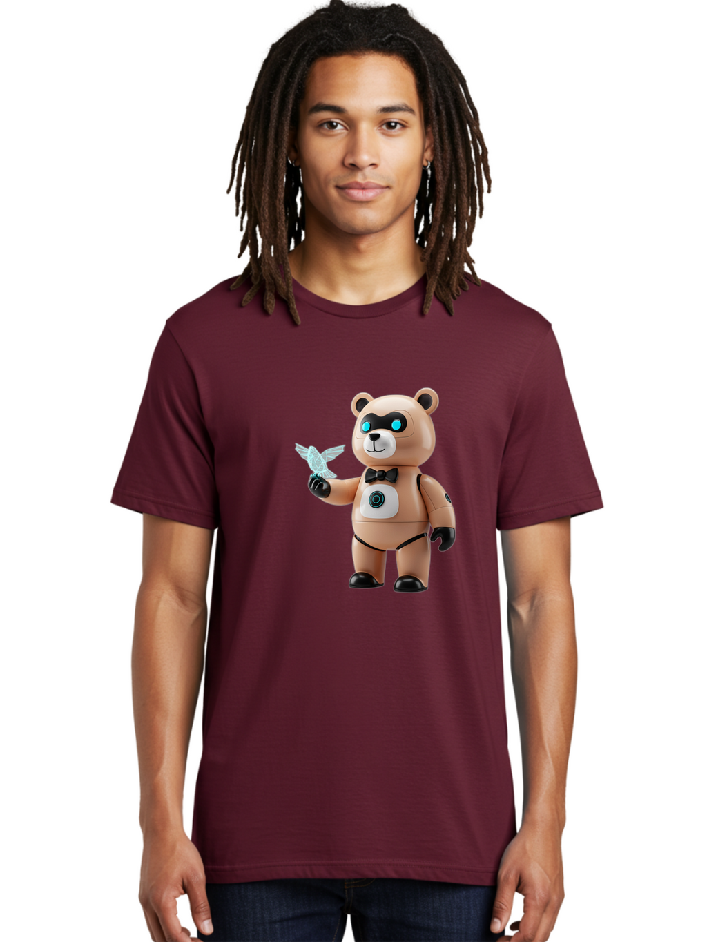 Robear Men'S Graphic Tee, 100% Cotton, Comfortable Casual Summer Wear, Machine Washable, Vintage Camera, Old Camera, Antique Camera, Black Camera, Classic Photography, Photography Equipment, Nostalgic Device, Film Camera, Camera Art Bal232