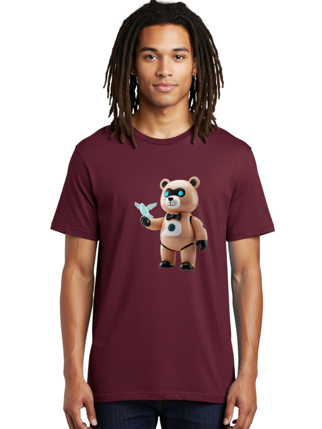 Robear Men'S Graphic Tee, 100% Cotton, Comfortable Casual Summer Wear, Machine Washable, Vintage Camera, Old Camera, Antique Camera, Black Camera, Classic Photography, Photography Equipment, Nostalgic Device, Film Camera, Camera Art Bal232