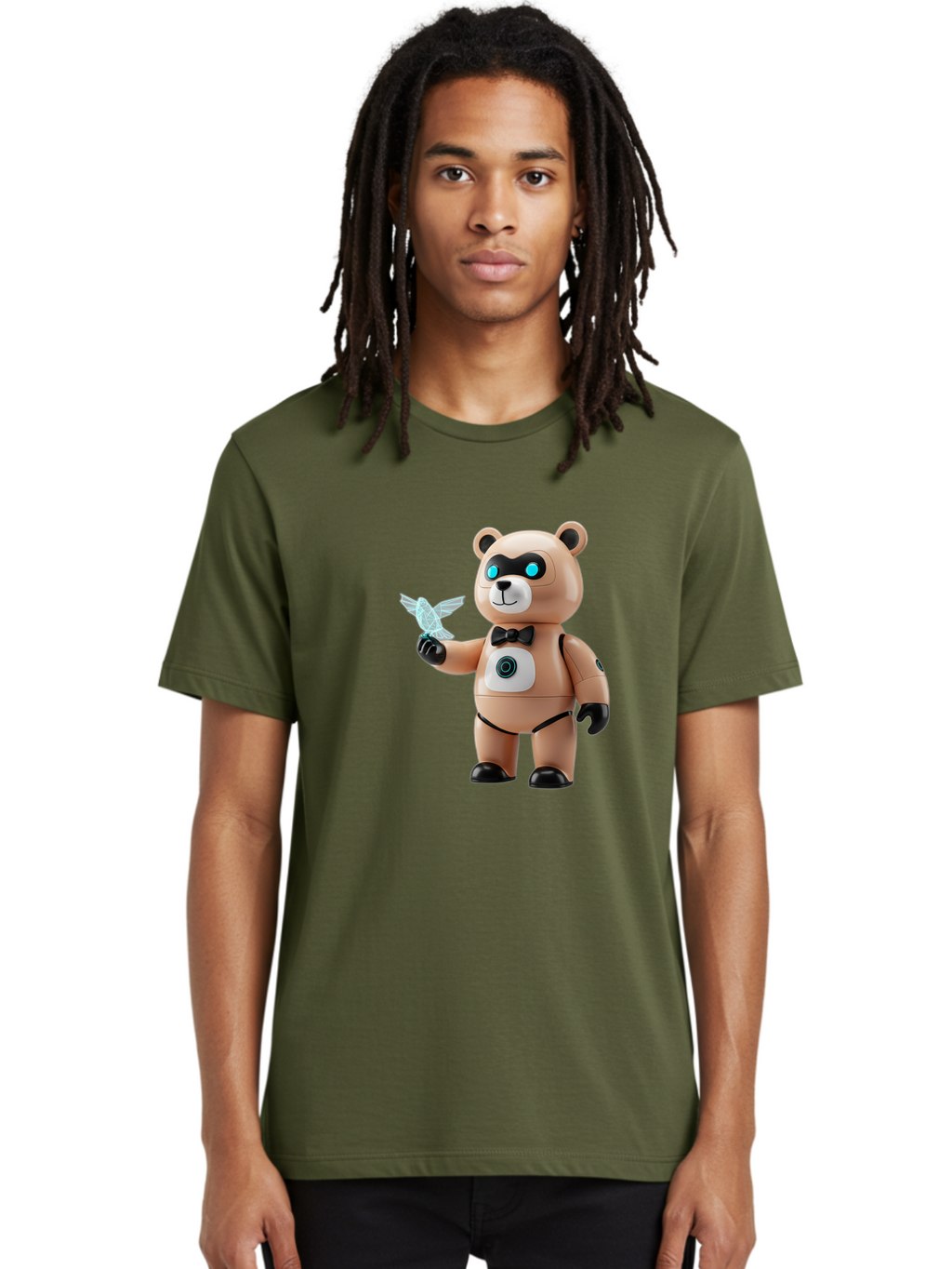 Robear Men'S Graphic Tee, 100% Cotton, Comfortable Casual Summer Wear, Machine Washable, Vintage Camera, Old Camera, Antique Camera, Black Camera, Classic Photography, Photography Equipment, Nostalgic Device, Film Camera, Camera Art Bal232
