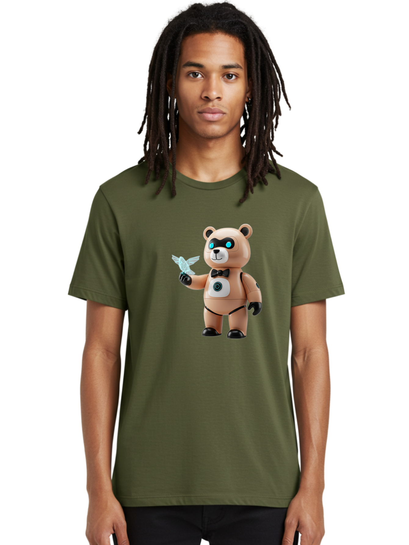 Robear Men'S Graphic Tee, 100% Cotton, Comfortable Casual Summer Wear, Machine Washable, Vintage Camera, Old Camera, Antique Camera, Black Camera, Classic Photography, Photography Equipment, Nostalgic Device, Film Camera, Camera Art Bal232