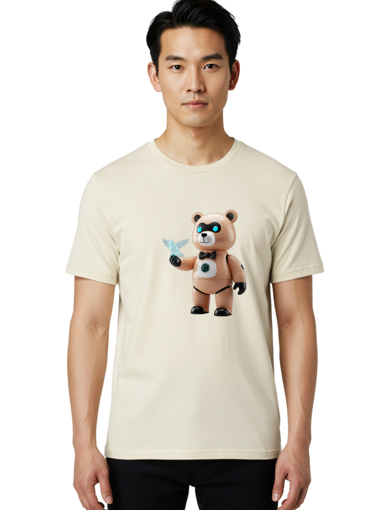 Robear Men'S Graphic Tee, 100% Cotton, Comfortable Casual Summer Wear, Machine Washable, Vintage Camera, Old Camera, Antique Camera, Black Camera, Classic Photography, Photography Equipment, Nostalgic Device, Film Camera, Camera Art Bal232
