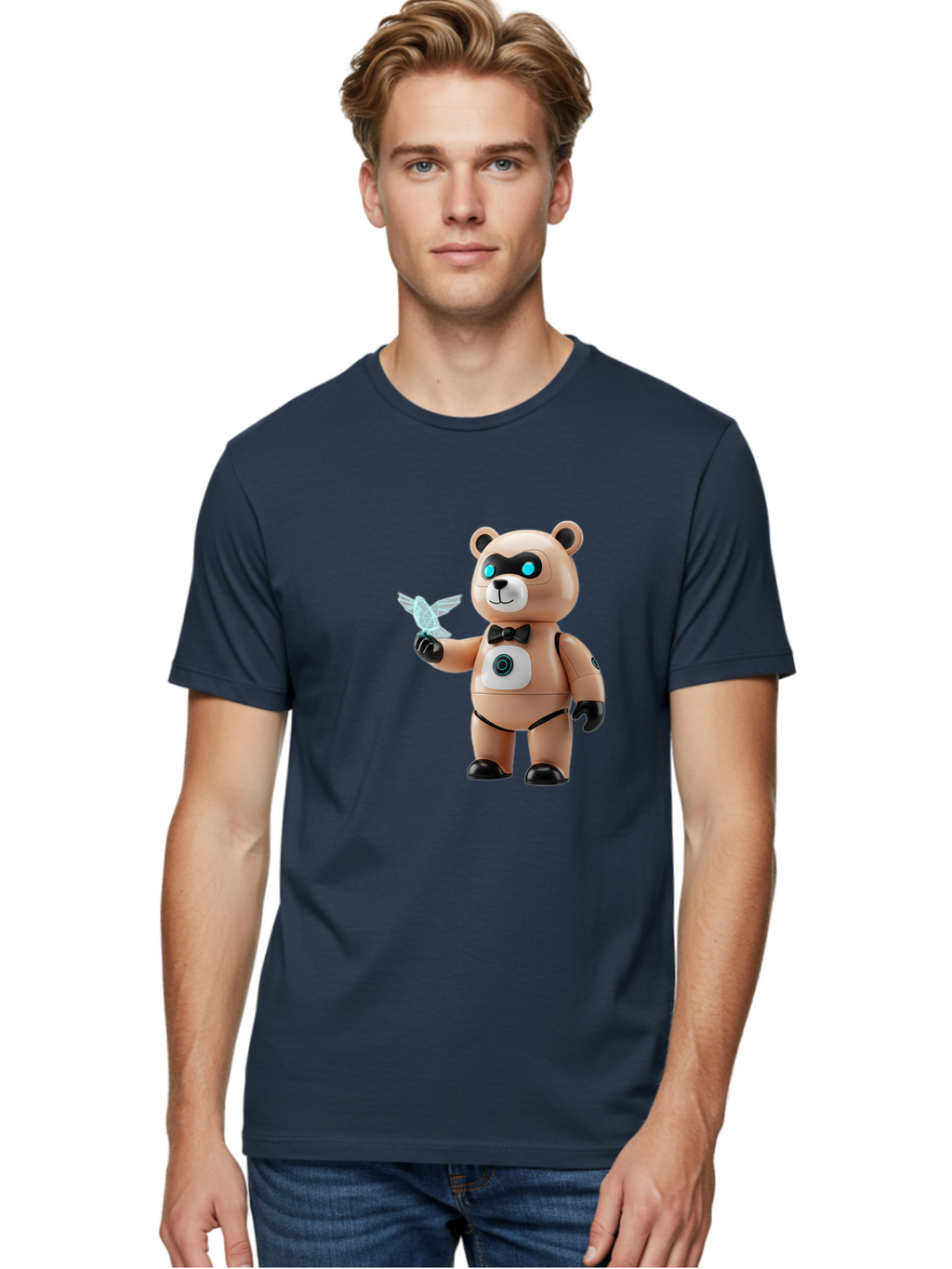 Robear Men'S Graphic Tee, 100% Cotton, Comfortable Casual Summer Wear, Machine Washable, Vintage Camera, Old Camera, Antique Camera, Black Camera, Classic Photography, Photography Equipment, Nostalgic Device, Film Camera, Camera Art Bal232