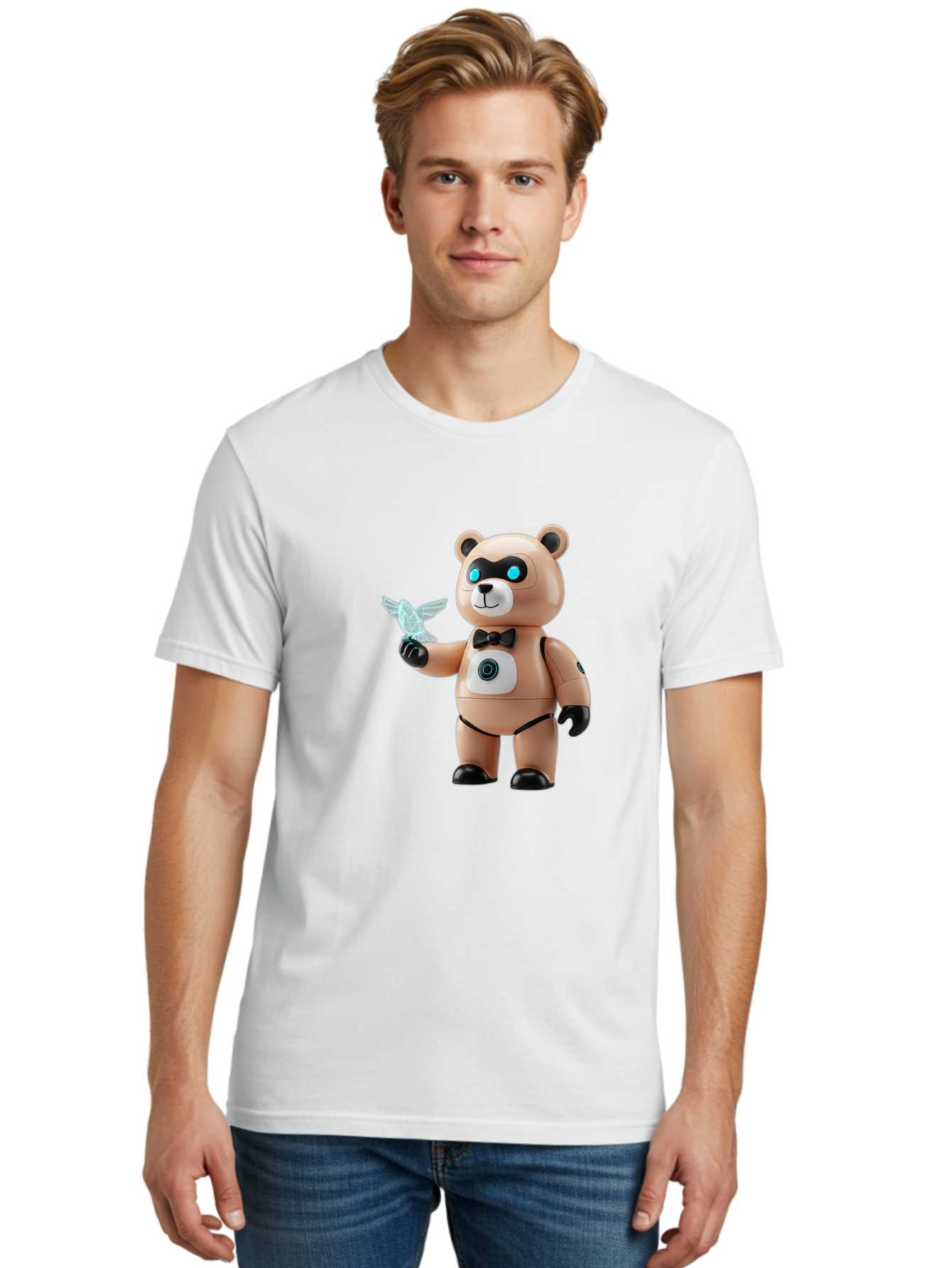 Robear Men'S Graphic Tee, 100% Cotton, Comfortable Casual Summer Wear, Machine Washable, Vintage Camera, Old Camera, Antique Camera, Black Camera, Classic Photography, Photography Equipment, Nostalgic Device, Film Camera, Camera Art Bal232