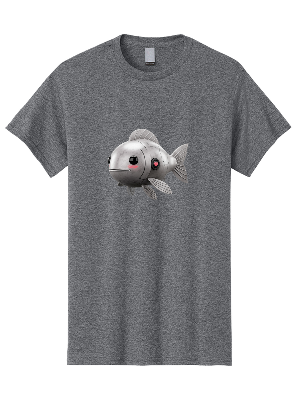 Robo-Fish-1 Men'S Graphic Tee, 100% Cotton, Comfortable Casual Summer Wear, Machine Washable, Vintage Camera, Old Camera, Antique Camera, Black Camera, Classic Photography, Photography Equipment, Nostalgic Device, Film Camera, Camera Art Bal233