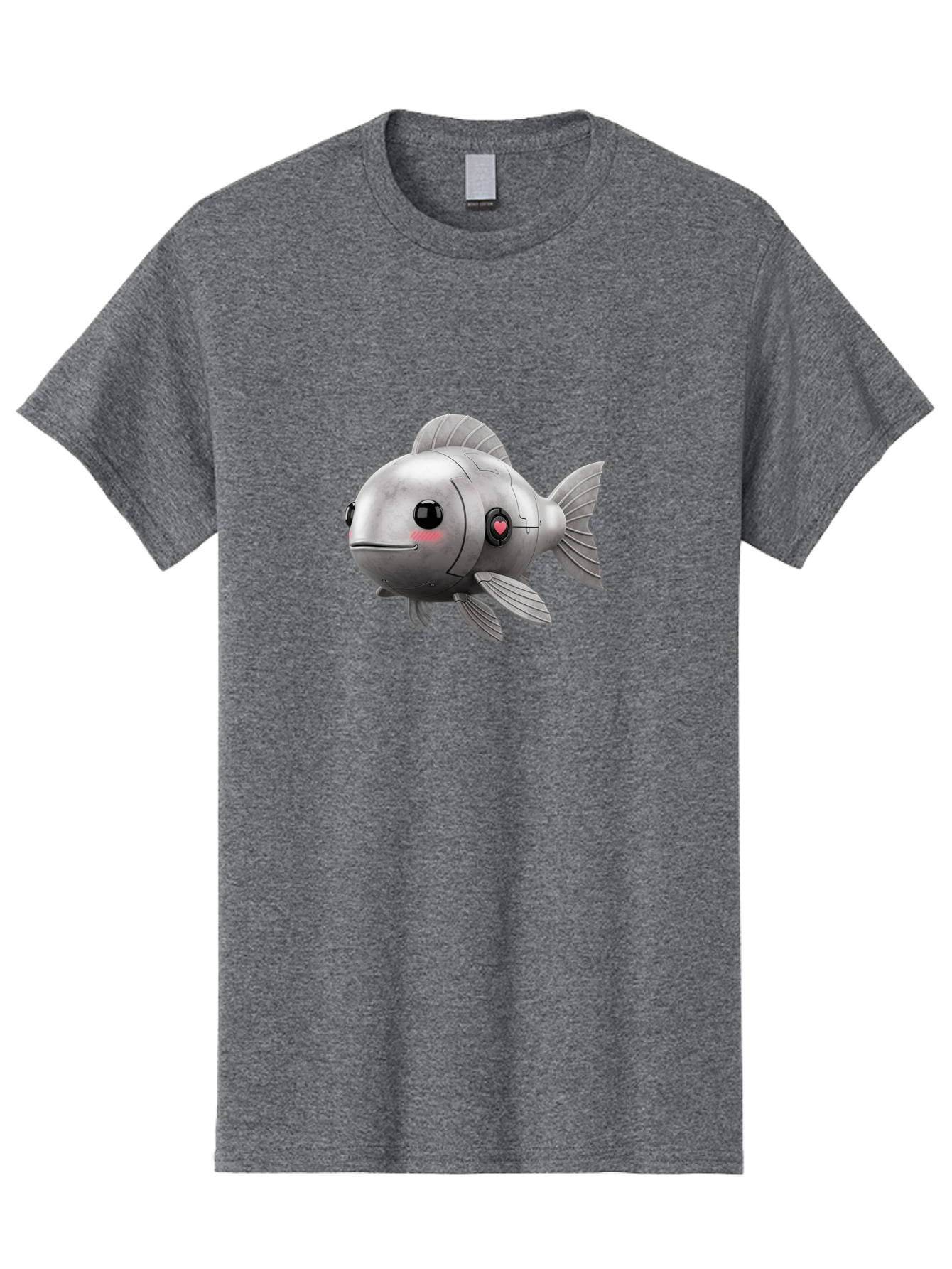 Robo-Fish-1 Men'S Graphic Tee, 100% Cotton, Comfortable Casual Summer Wear, Machine Washable, Vintage Camera, Old Camera, Antique Camera, Black Camera, Classic Photography, Photography Equipment, Nostalgic Device, Film Camera, Camera Art Bal233
