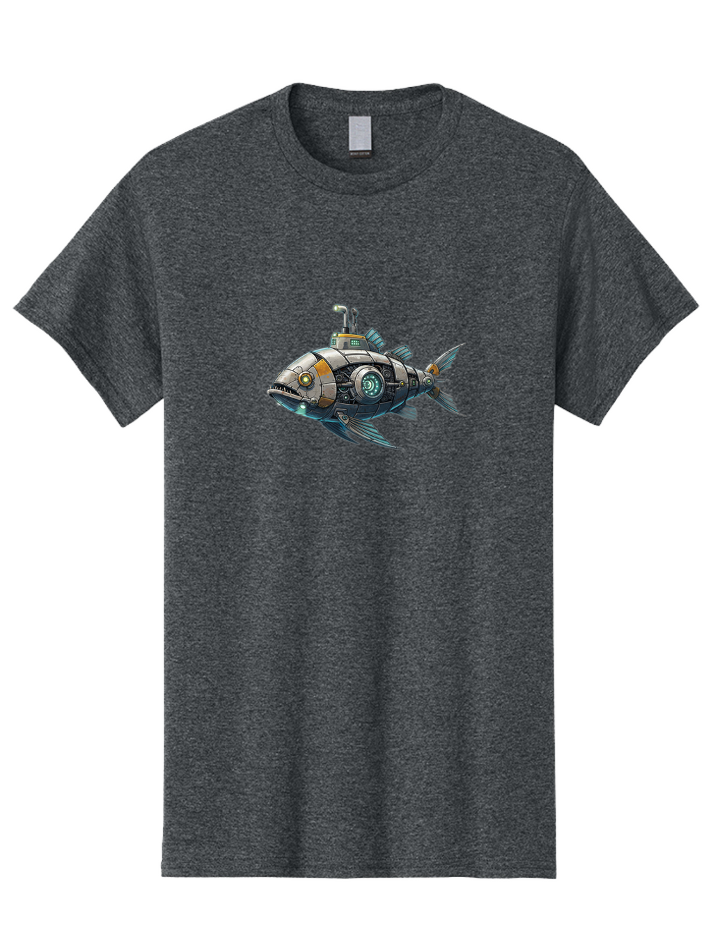 Robo-Fish-2 Men'S Graphic Tee, 100% Cotton, Comfortable Casual Summer Wear, Machine Washable, Vintage Camera, Old Camera, Antique Camera, Black Camera, Classic Photography, Photography Equipment, Nostalgic Device, Film Camera, Camera Art Bal234