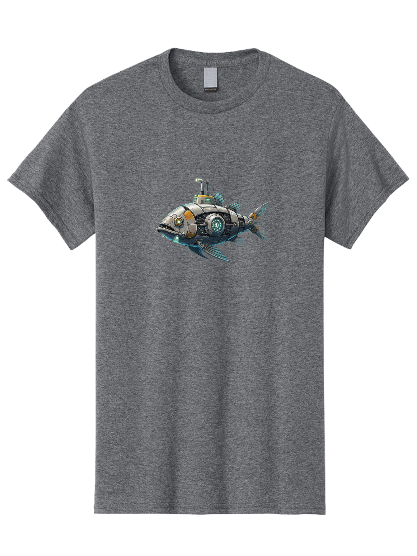 Robo-Fish-2 Men'S Graphic Tee, 100% Cotton, Comfortable Casual Summer Wear, Machine Washable, Vintage Camera, Old Camera, Antique Camera, Black Camera, Classic Photography, Photography Equipment, Nostalgic Device, Film Camera, Camera Art Bal234