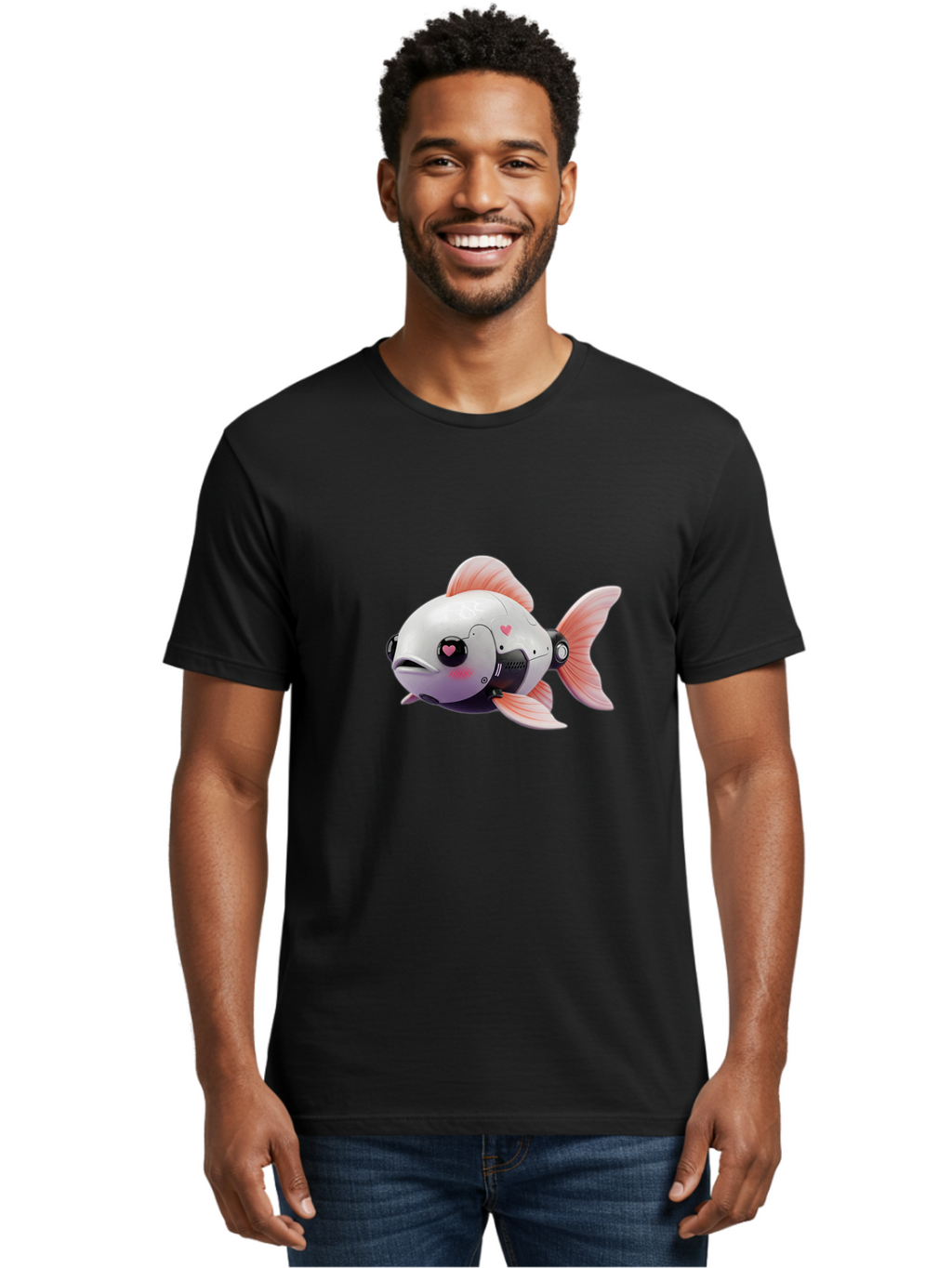 Robo-Fish Men'S Graphic Tee, 100% Cotton, Comfortable Casual Summer Wear, Machine Washable, Vintage Camera, Old Camera, Antique Camera, Black Camera, Classic Photography, Photography Equipment, Nostalgic Device, Film Camera, Camera Art Bal236