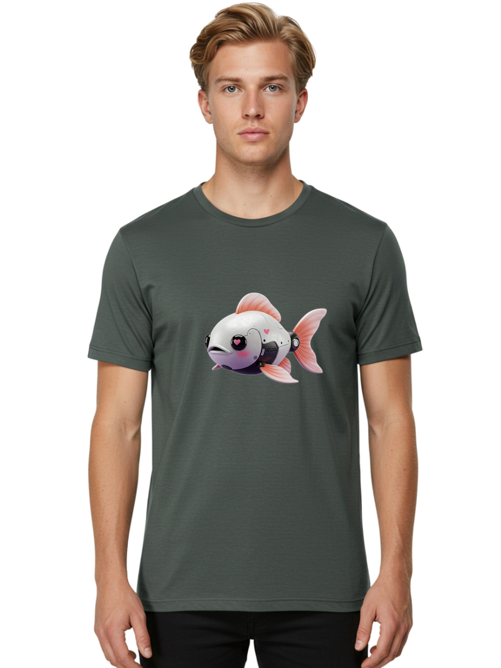 Robo-Fish Men'S Graphic Tee, 100% Cotton, Comfortable Casual Summer Wear, Machine Washable, Vintage Camera, Old Camera, Antique Camera, Black Camera, Classic Photography, Photography Equipment, Nostalgic Device, Film Camera, Camera Art Bal236