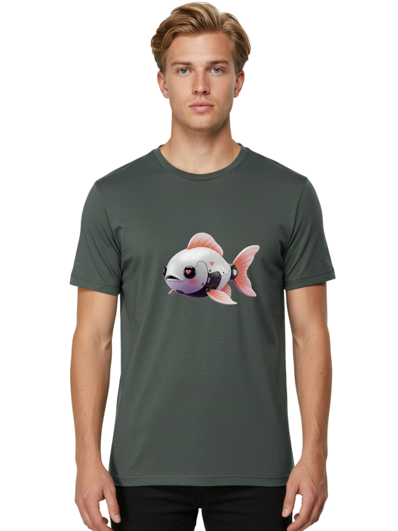 Robo-Fish Men'S Graphic Tee, 100% Cotton, Comfortable Casual Summer Wear, Machine Washable, Vintage Camera, Old Camera, Antique Camera, Black Camera, Classic Photography, Photography Equipment, Nostalgic Device, Film Camera, Camera Art Bal236