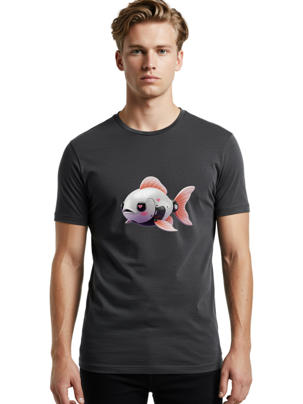 Robo-Fish Men'S Graphic Tee, 100% Cotton, Comfortable Casual Summer Wear, Machine Washable, Vintage Camera, Old Camera, Antique Camera, Black Camera, Classic Photography, Photography Equipment, Nostalgic Device, Film Camera, Camera Art Bal236