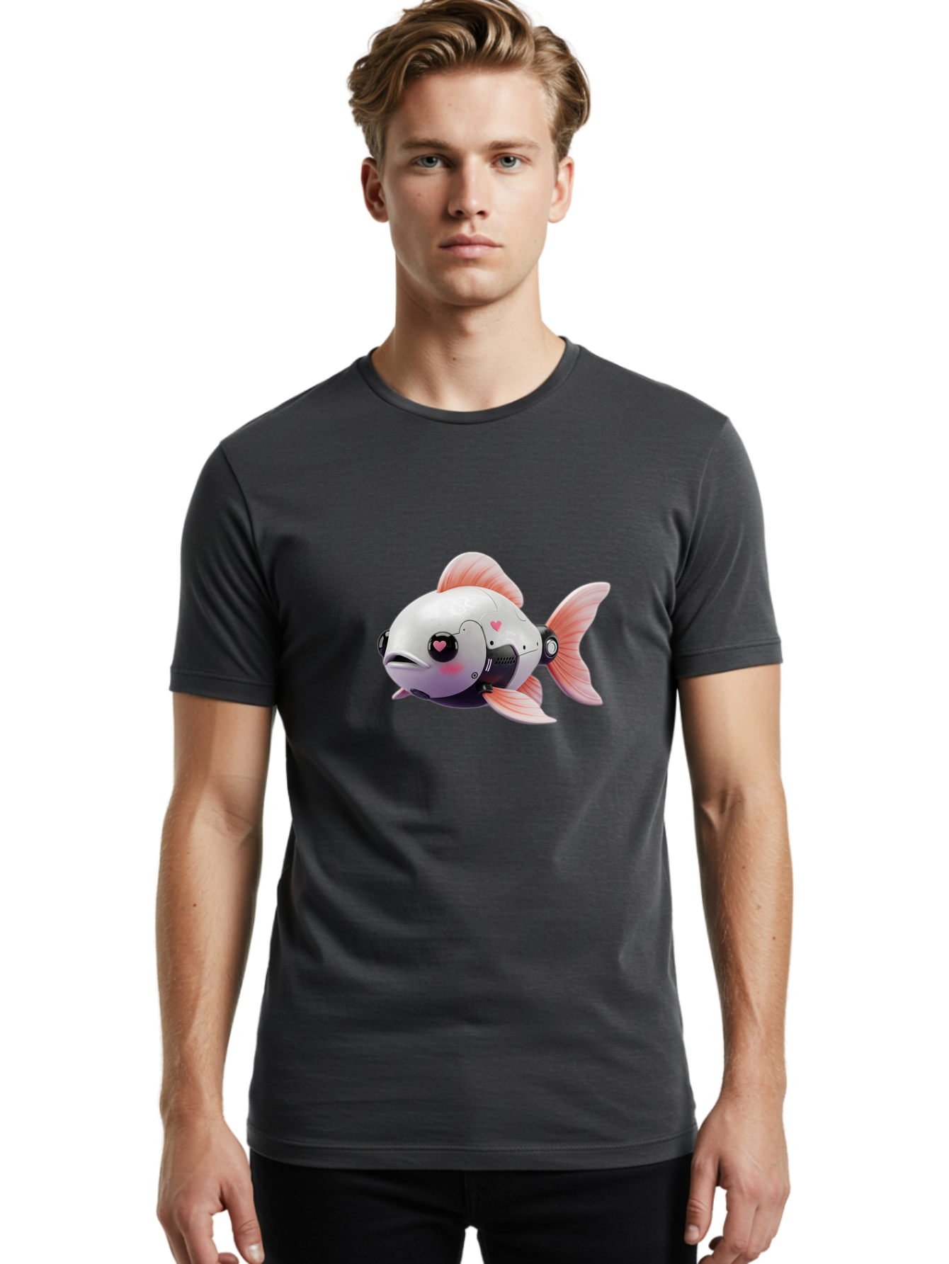 Robo-Fish Men'S Graphic Tee, 100% Cotton, Comfortable Casual Summer Wear, Machine Washable, Vintage Camera, Old Camera, Antique Camera, Black Camera, Classic Photography, Photography Equipment, Nostalgic Device, Film Camera, Camera Art Bal236