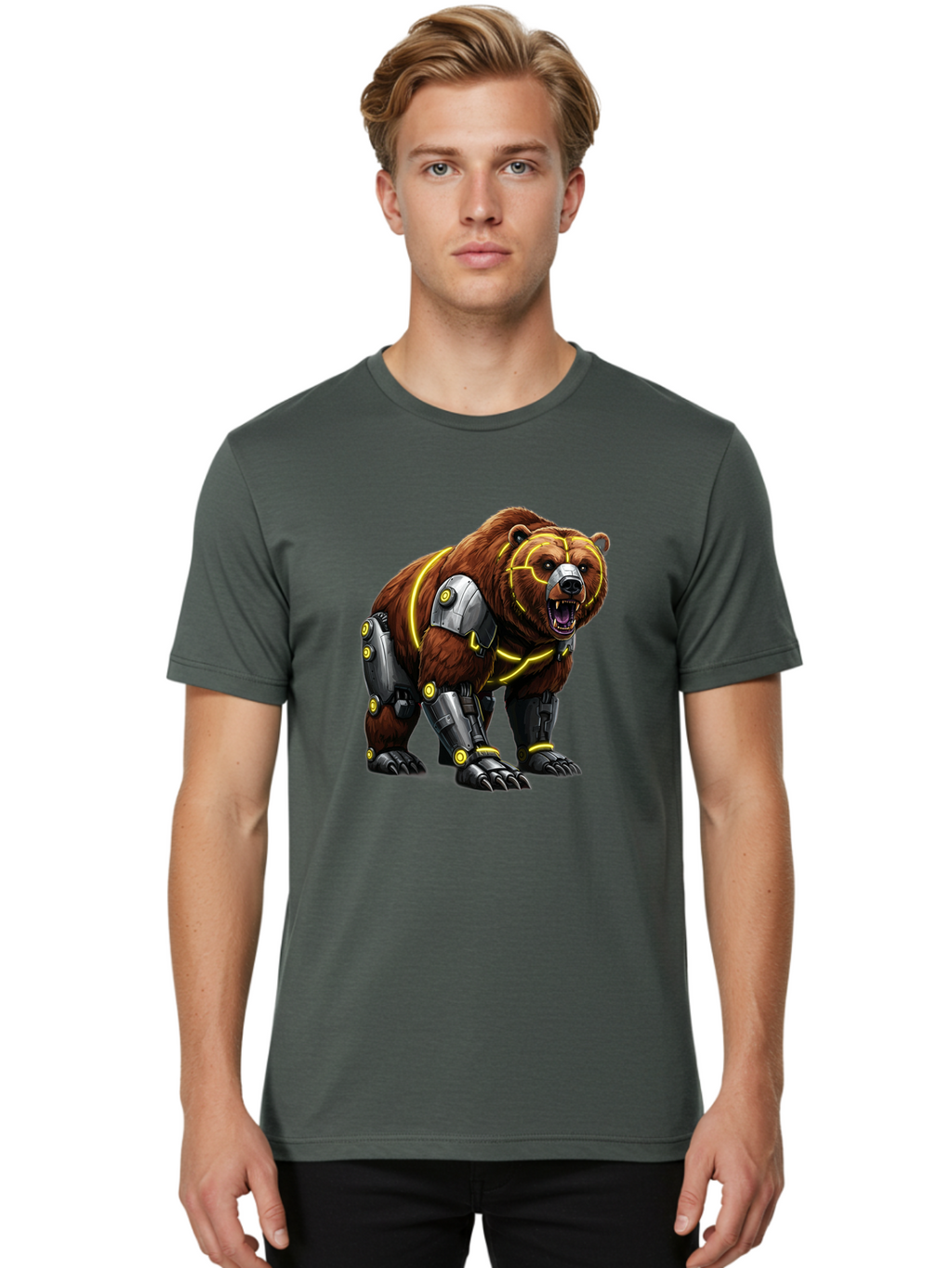 Robo-Grizzly Men'S Graphic Tee, 100% Cotton, Comfortable Casual Summer Wear, Machine Washable, Vintage Camera, Old Camera, Antique Camera, Black Camera, Classic Photography, Photography Equipment, Nostalgic Device, Film Camera, Camera Art Bal237