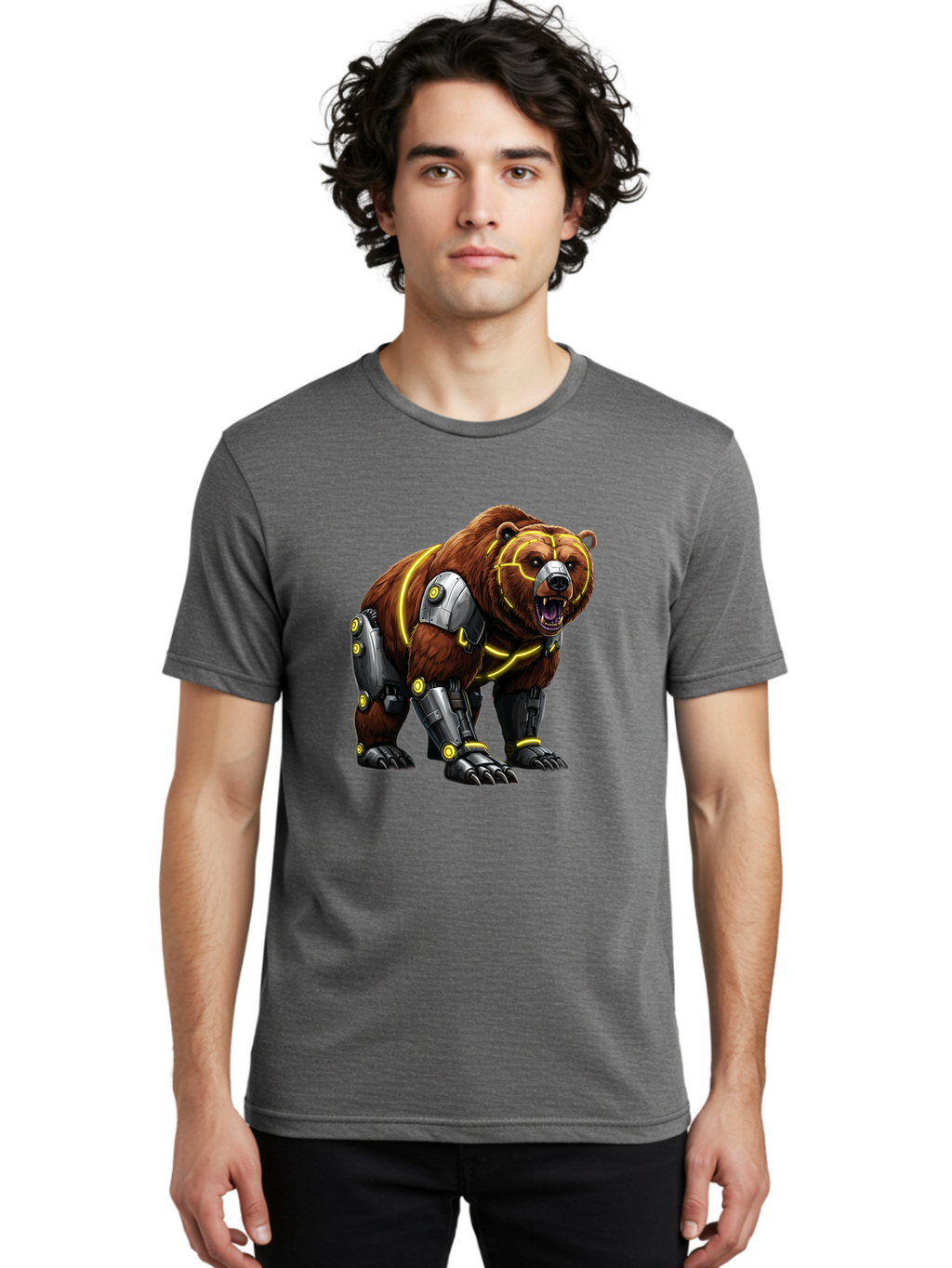 Robo-Grizzly Men'S Graphic Tee, 100% Cotton, Comfortable Casual Summer Wear, Machine Washable, Vintage Camera, Old Camera, Antique Camera, Black Camera, Classic Photography, Photography Equipment, Nostalgic Device, Film Camera, Camera Art Bal237