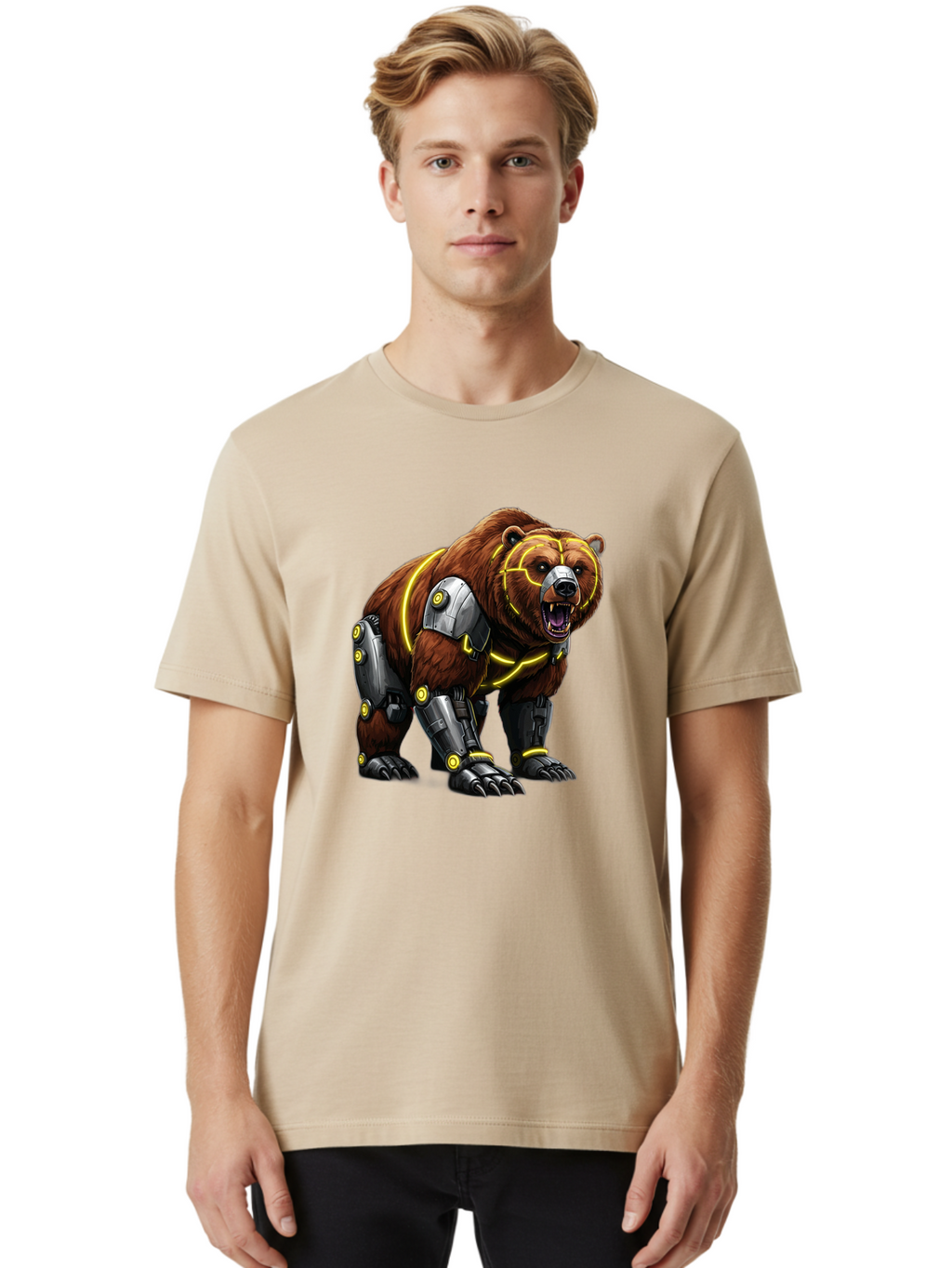 Robo-Grizzly Men'S Graphic Tee, 100% Cotton, Comfortable Casual Summer Wear, Machine Washable, Vintage Camera, Old Camera, Antique Camera, Black Camera, Classic Photography, Photography Equipment, Nostalgic Device, Film Camera, Camera Art Bal237