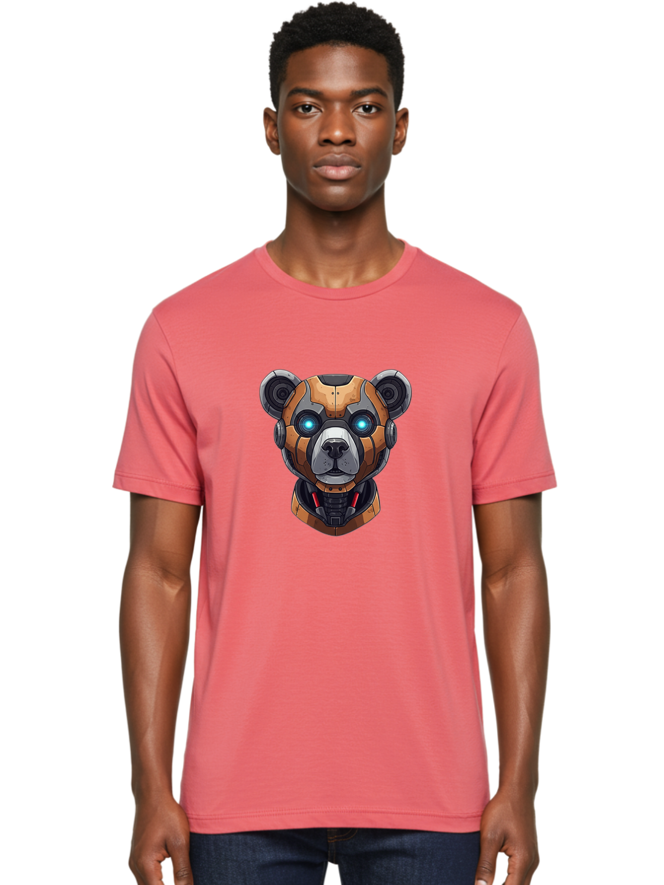 Robot-Bear Men'S Graphic Tee, 100% Cotton, Comfortable Casual Summer Wear, Machine Washable, Vintage Camera, Old Camera, Antique Camera, Black Camera, Classic Photography, Photography Equipment, Nostalgic Device, Film Camera, Camera Art Bal243