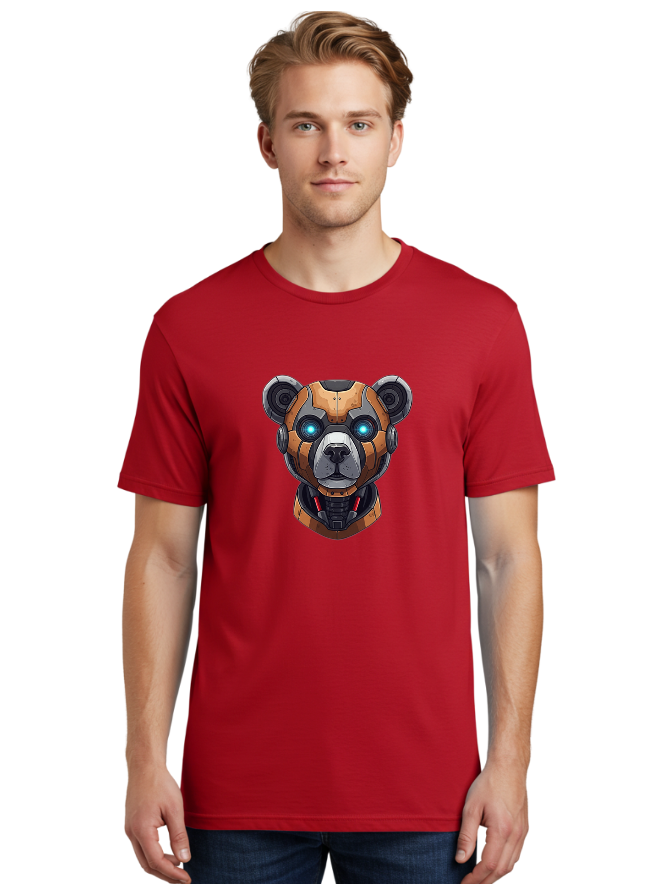 Robot-Bear Men'S Graphic Tee, 100% Cotton, Comfortable Casual Summer Wear, Machine Washable, Vintage Camera, Old Camera, Antique Camera, Black Camera, Classic Photography, Photography Equipment, Nostalgic Device, Film Camera, Camera Art Bal243