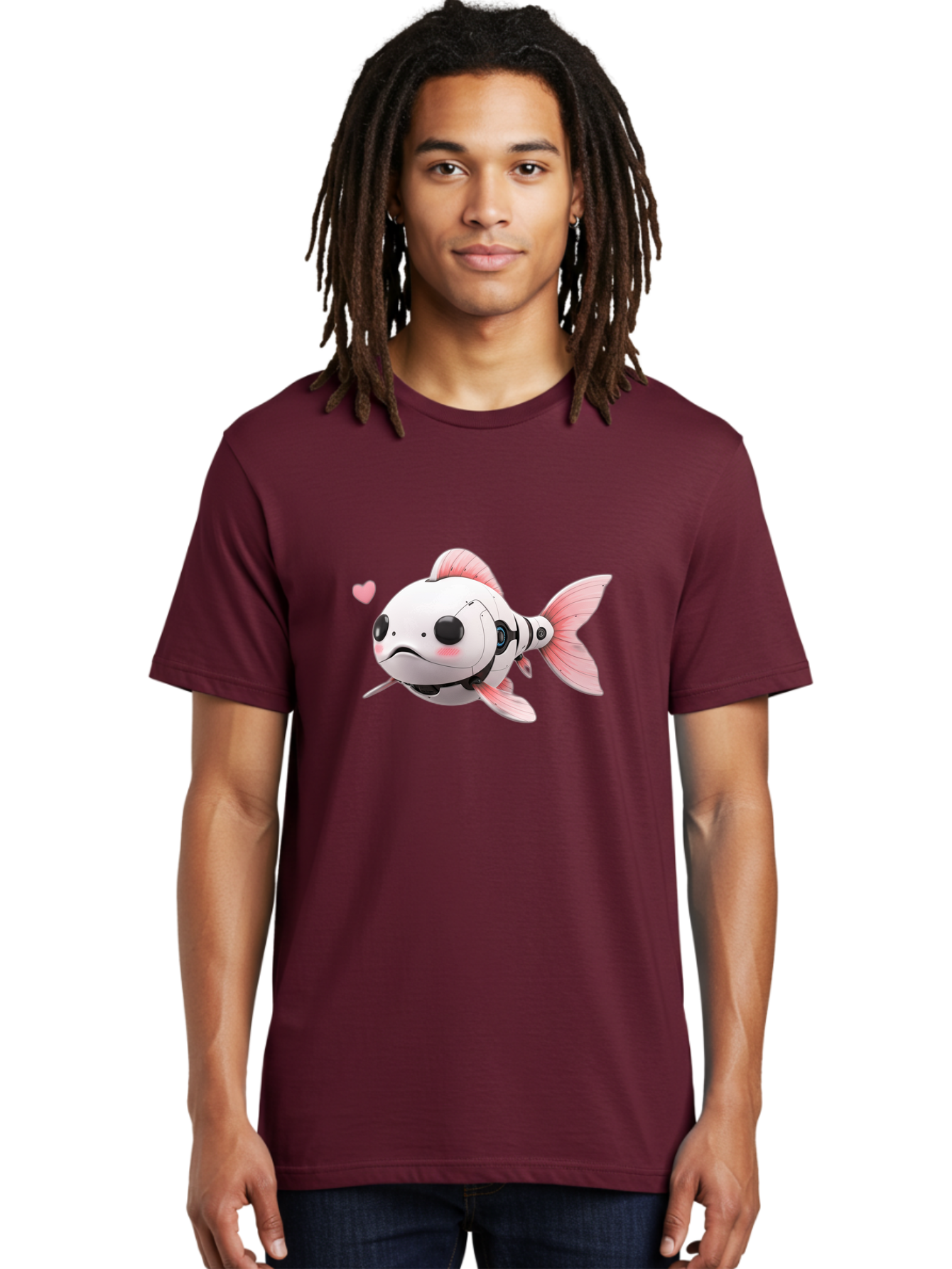 Robot-Fish-1 Men'S Graphic Tee, 100% Cotton, Comfortable Casual Summer Wear, Machine Washable, Vintage Camera, Old Camera, Antique Camera, Black Camera, Classic Photography, Photography Equipment, Nostalgic Device, Film Camera, Camera Art Bal244