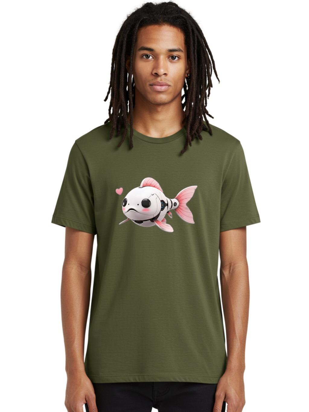 Robot-Fish-1 Men'S Graphic Tee, 100% Cotton, Comfortable Casual Summer Wear, Machine Washable, Vintage Camera, Old Camera, Antique Camera, Black Camera, Classic Photography, Photography Equipment, Nostalgic Device, Film Camera, Camera Art Bal244