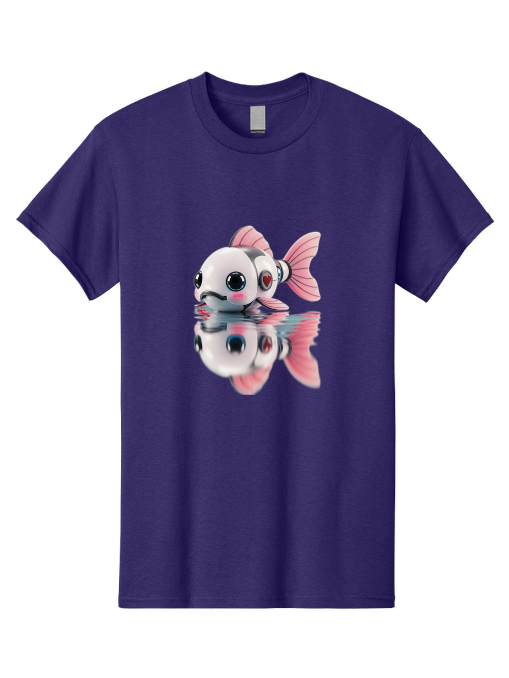 Robot-Fish-3 Men'S Graphic Tee, 100% Cotton, Comfortable Casual Summer Wear, Machine Washable, Vintage Camera, Old Camera, Antique Camera, Black Camera, Classic Photography, Photography Equipment, Nostalgic Device, Film Camera, Camera Art Bal246