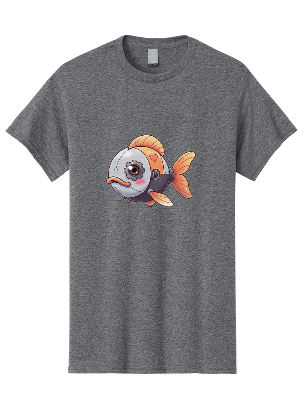 Robot-Fish-4 Men'S Graphic Tee, 100% Cotton, Comfortable Casual Summer Wear, Machine Washable, Vintage Camera, Old Camera, Antique Camera, Black Camera, Classic Photography, Photography Equipment, Nostalgic Device, Film Camera, Camera Art Bal247