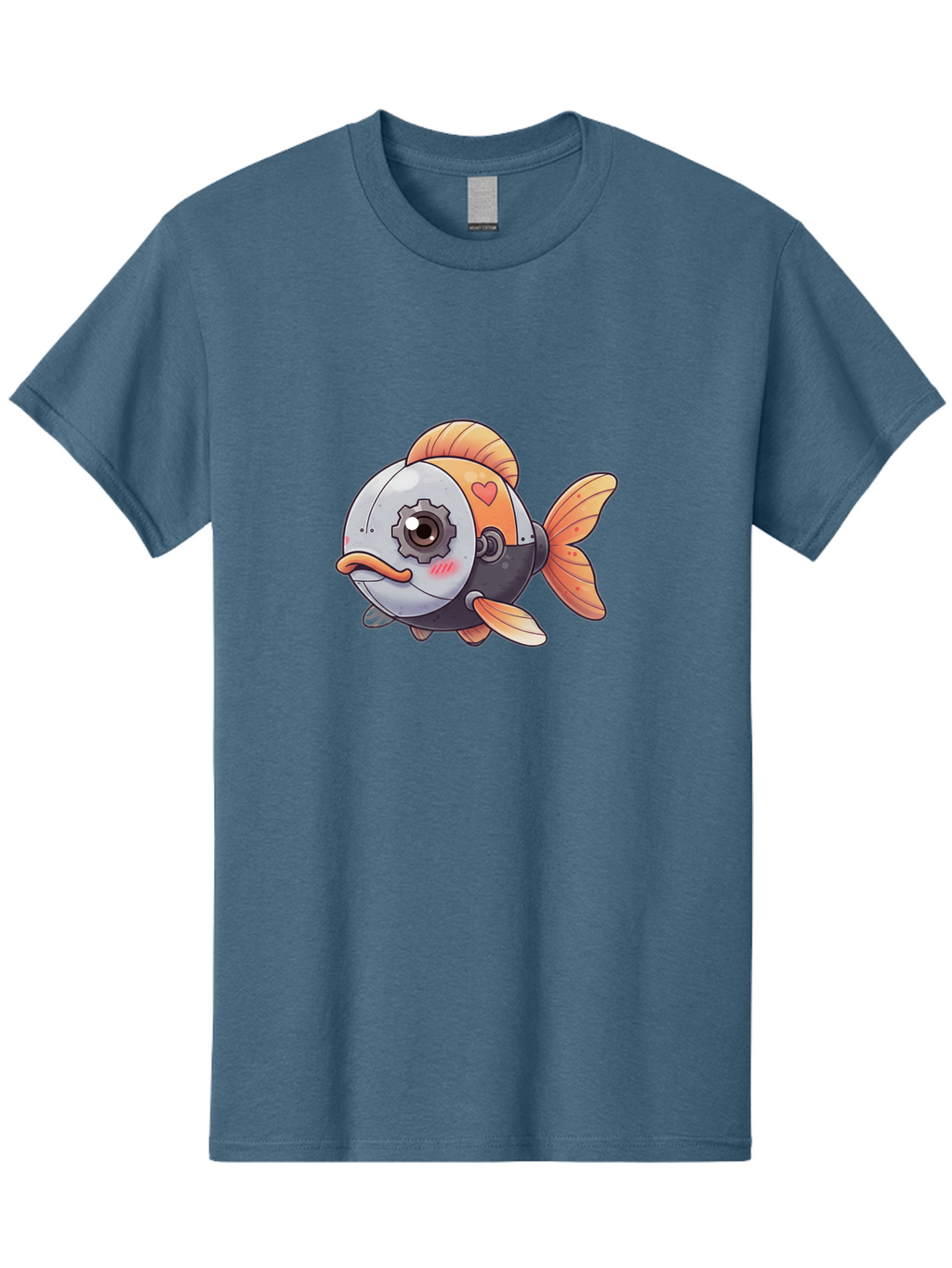 Robot-Fish-4 Men'S Graphic Tee, 100% Cotton, Comfortable Casual Summer Wear, Machine Washable, Vintage Camera, Old Camera, Antique Camera, Black Camera, Classic Photography, Photography Equipment, Nostalgic Device, Film Camera, Camera Art Bal247