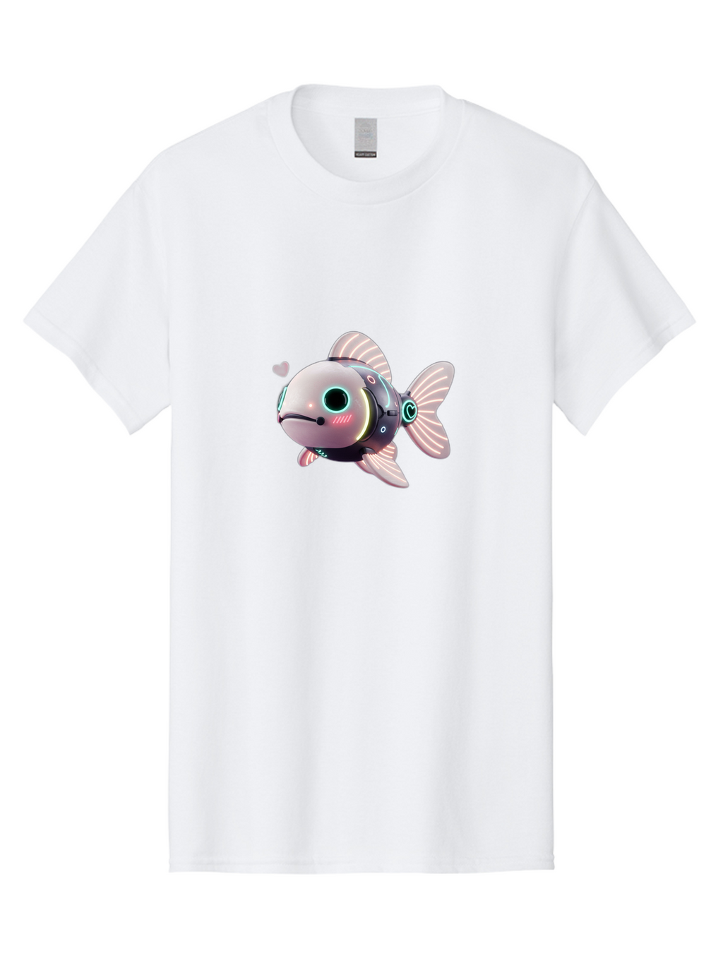 Robot-Fish-5 Men'S Graphic Tee, 100% Cotton, Comfortable Casual Summer Wear, Machine Washable, Vintage Camera, Old Camera, Antique Camera, Black Camera, Classic Photography, Photography Equipment, Nostalgic Device, Film Camera, Camera Art Bal248