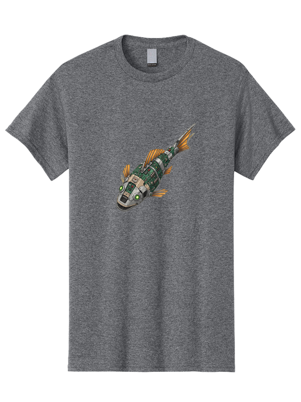 Robot-Fish-6 Men'S Graphic Tee, 100% Cotton, Comfortable Casual Summer Wear, Machine Washable, Vintage Camera, Old Camera, Antique Camera, Black Camera, Classic Photography, Photography Equipment, Nostalgic Device, Film Camera, Camera Art Bal249