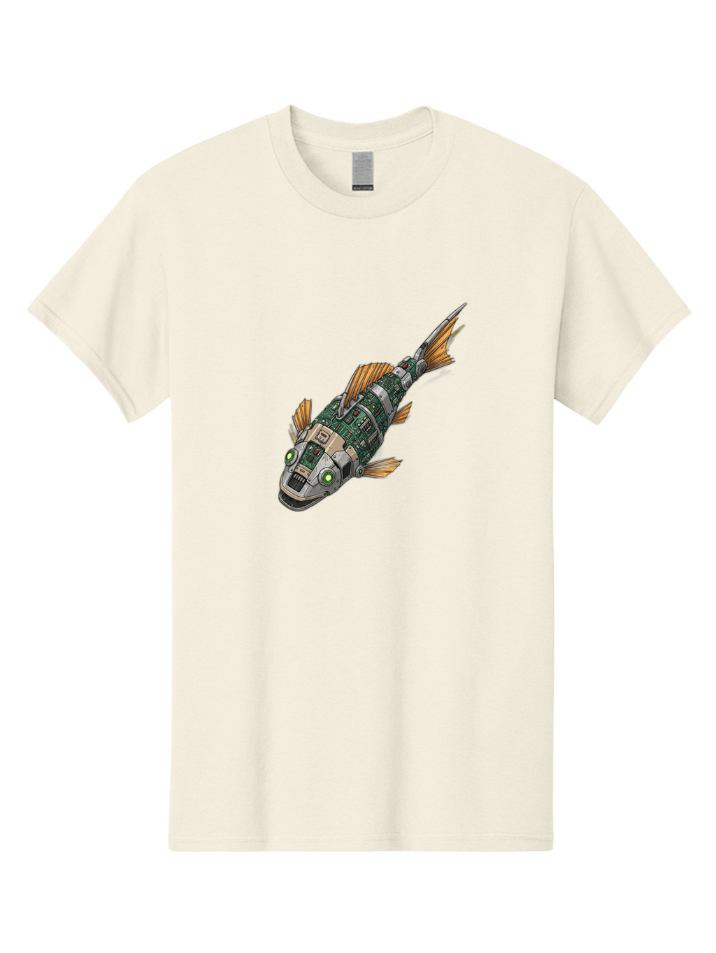 Robot-Fish-6 Men'S Graphic Tee, 100% Cotton, Comfortable Casual Summer Wear, Machine Washable, Vintage Camera, Old Camera, Antique Camera, Black Camera, Classic Photography, Photography Equipment, Nostalgic Device, Film Camera, Camera Art Bal249