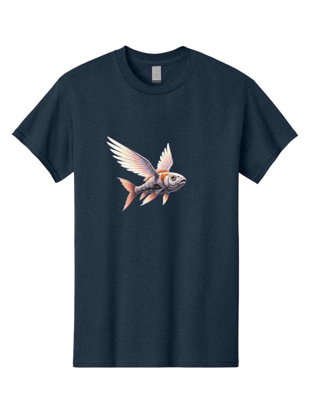 Robot-Fish-Flying Men'S Graphic Tee, 100% Cotton, Comfortable Casual Summer Wear, Machine Washable, Vintage Camera, Old Camera, Antique Camera, Black Camera, Classic Photography, Photography Equipment, Nostalgic Device, Film Camera, Camera Art Bal250