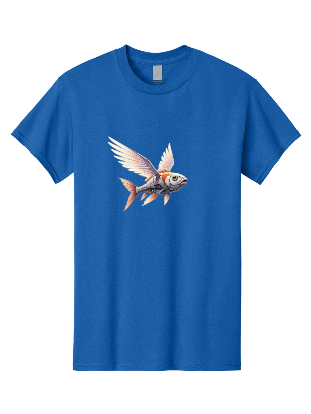 Robot-Fish-Flying Men'S Graphic Tee, 100% Cotton, Comfortable Casual Summer Wear, Machine Washable, Vintage Camera, Old Camera, Antique Camera, Black Camera, Classic Photography, Photography Equipment, Nostalgic Device, Film Camera, Camera Art Bal250
