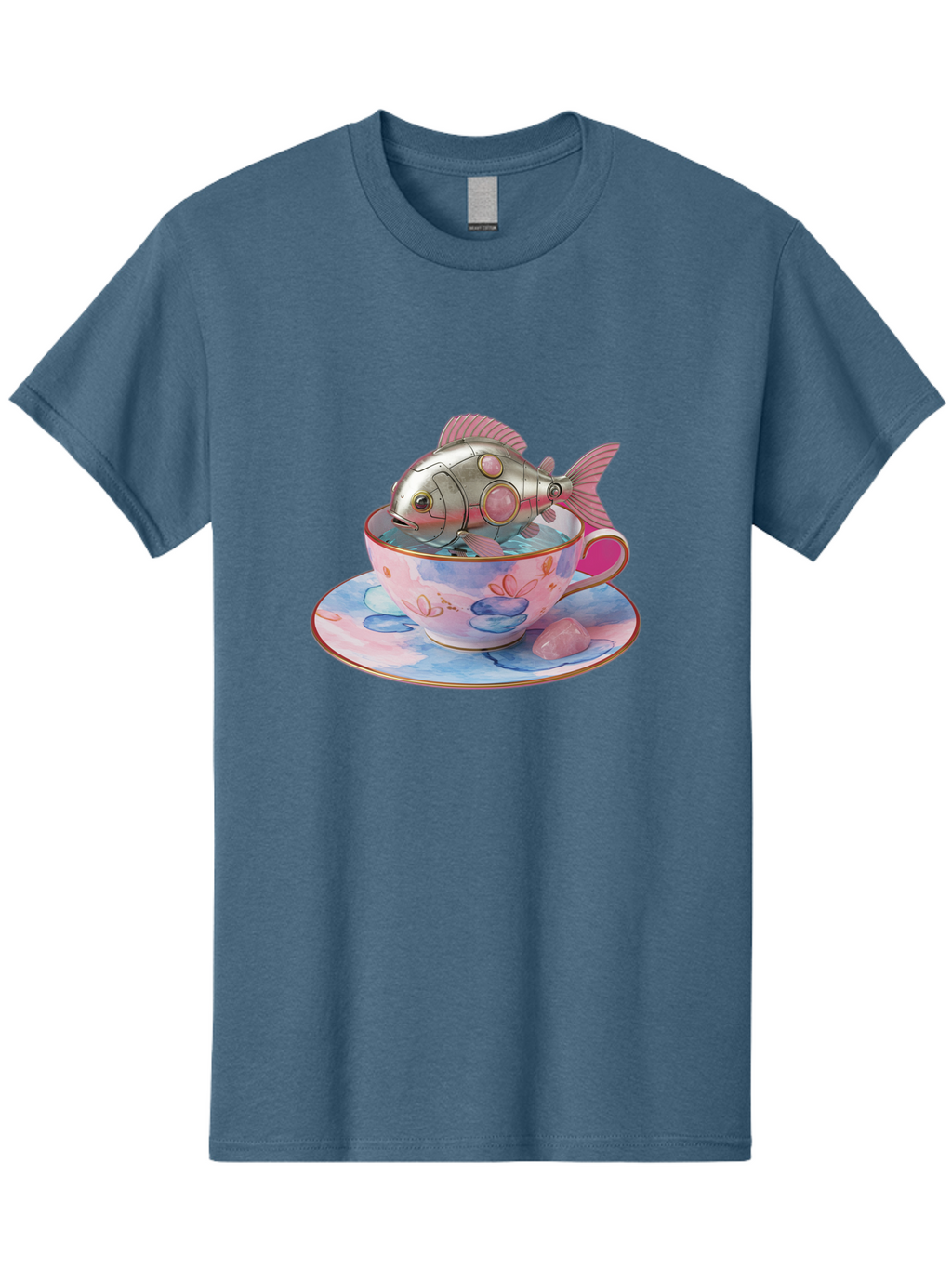 Robot-Fish-Tea-Cup Men'S Graphic Tee, 100% Cotton, Comfortable Casual Summer Wear, Machine Washable, Vintage Camera, Old Camera, Antique Camera, Black Camera, Classic Photography, Photography Equipment, Nostalgic Device, Film Camera, Bal253