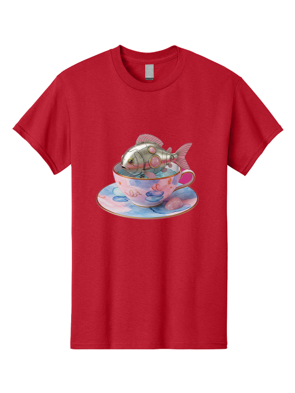 Robot-Fish-Tea-Cup Men'S Graphic Tee, 100% Cotton, Comfortable Casual Summer Wear, Machine Washable, Vintage Camera, Old Camera, Antique Camera, Black Camera, Classic Photography, Photography Equipment, Nostalgic Device, Film Camera, Bal253