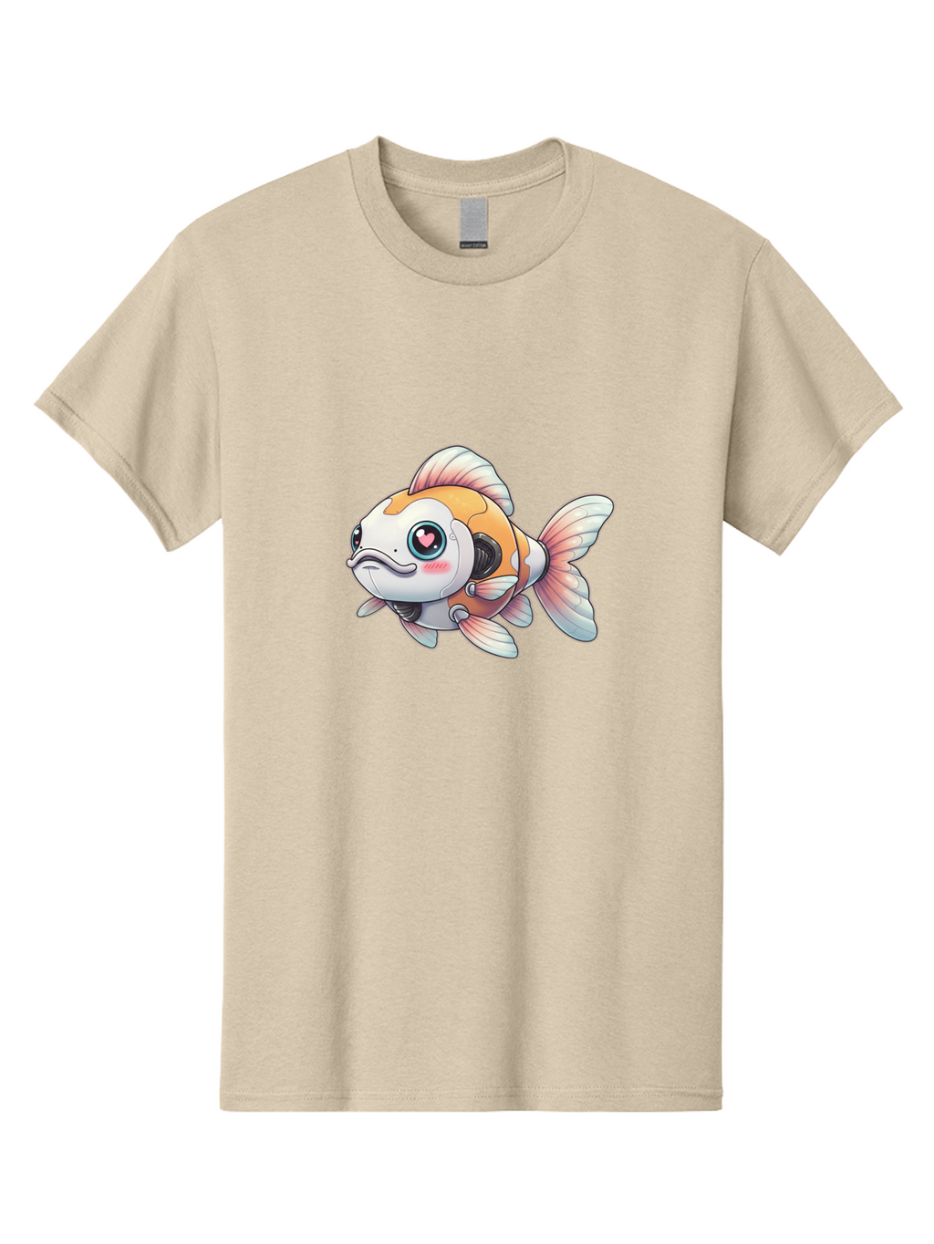 Robot-Goldfish-1 Men'S Graphic Tee, 100% Cotton, Comfortable Casual Summer Wear, Machine Washable, Vintage Camera, Old Camera, Antique Camera, Black Camera, Classic Photography, Photography Equipment, Nostalgic Device, Film Camera, Camera Art Bal255