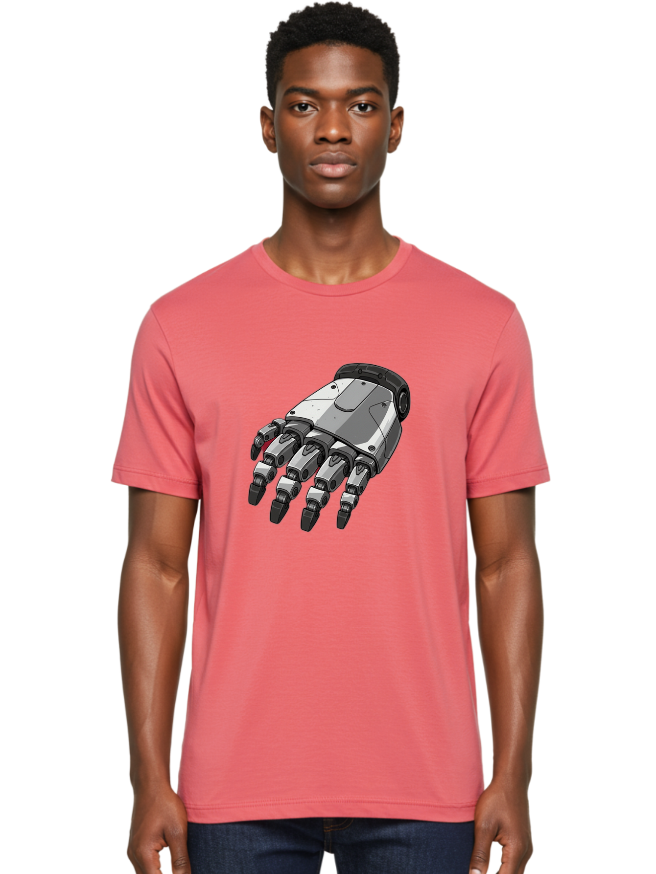 Robot-Hand Men'S Graphic Tee, 100% Cotton, Comfortable Casual Summer Wear, Machine Washable, Vintage Camera, Old Camera, Antique Camera, Black Camera, Classic Photography, Photography Equipment, Nostalgic Device, Film Camera, Camera Art Bal257