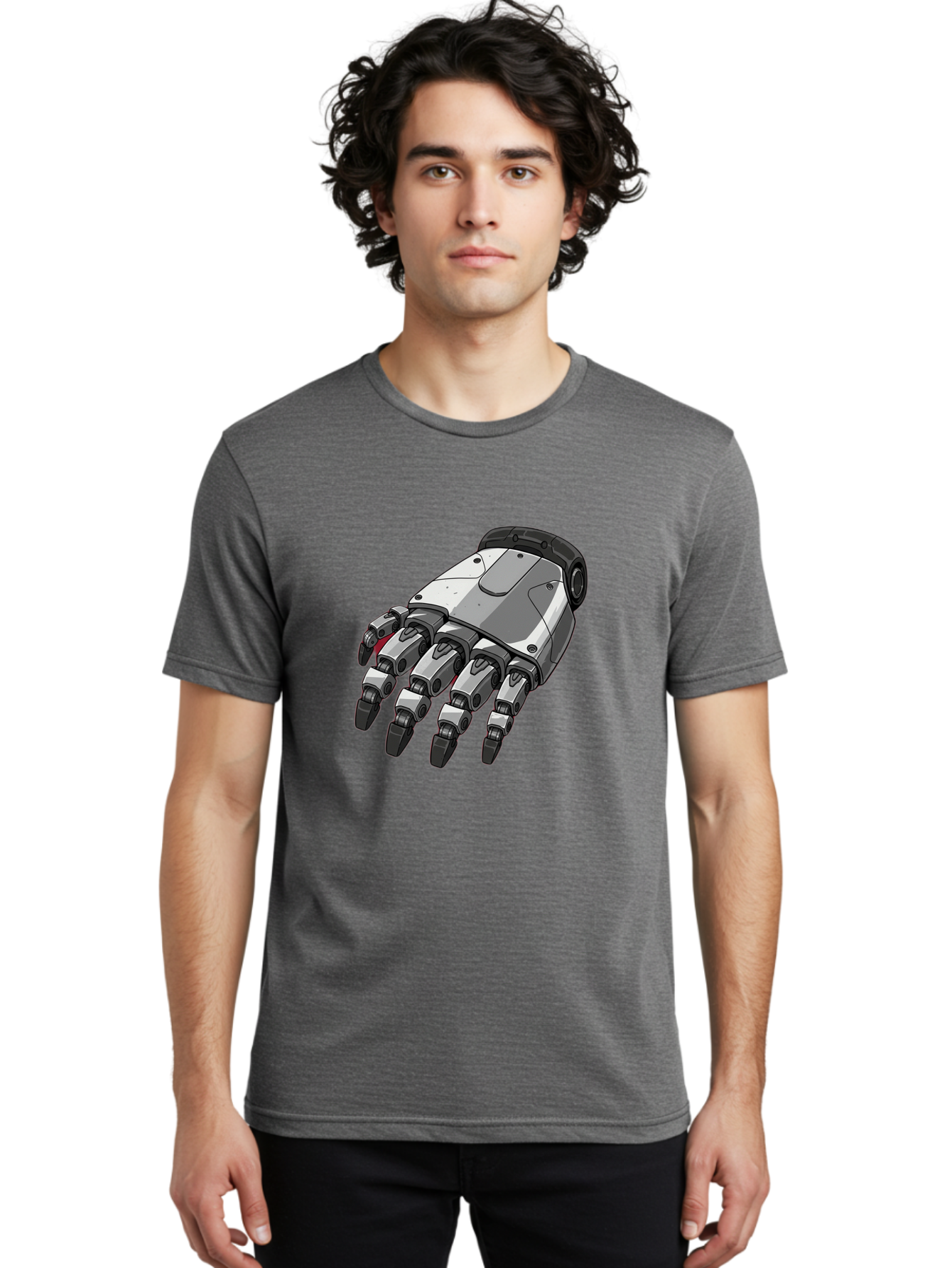 Robot-Hand Men'S Graphic Tee, 100% Cotton, Comfortable Casual Summer Wear, Machine Washable, Vintage Camera, Old Camera, Antique Camera, Black Camera, Classic Photography, Photography Equipment, Nostalgic Device, Film Camera, Camera Art Bal257