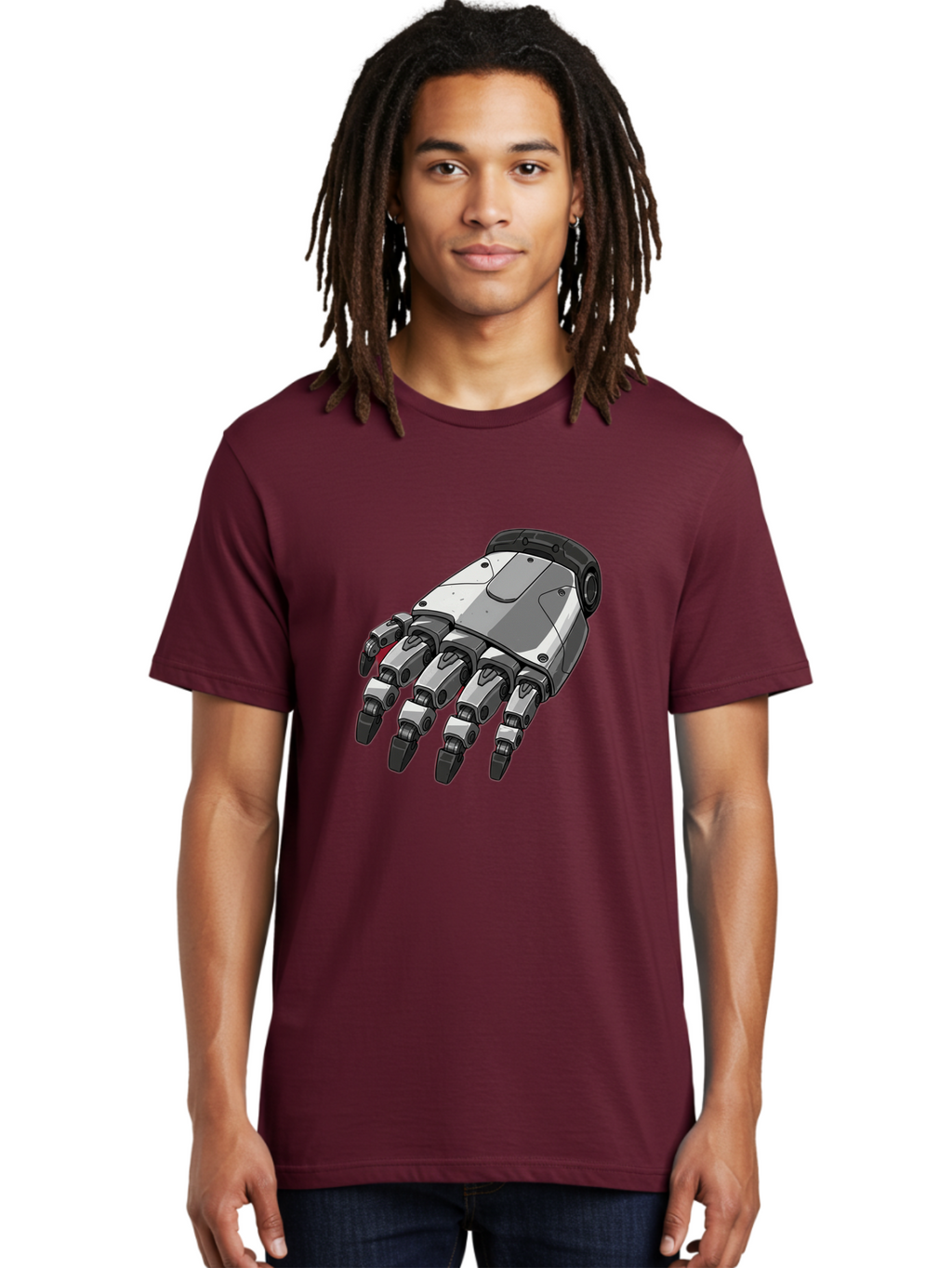 Robot-Hand Men'S Graphic Tee, 100% Cotton, Comfortable Casual Summer Wear, Machine Washable, Vintage Camera, Old Camera, Antique Camera, Black Camera, Classic Photography, Photography Equipment, Nostalgic Device, Film Camera, Camera Art Bal257