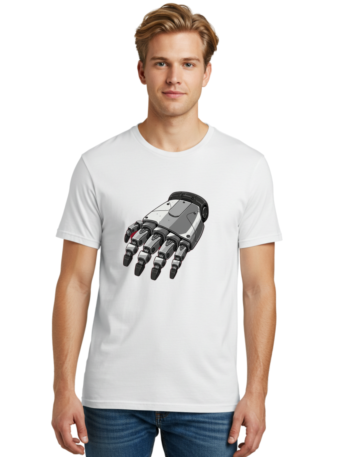 Robot-Hand Men'S Graphic Tee, 100% Cotton, Comfortable Casual Summer Wear, Machine Washable, Vintage Camera, Old Camera, Antique Camera, Black Camera, Classic Photography, Photography Equipment, Nostalgic Device, Film Camera, Camera Art Bal257